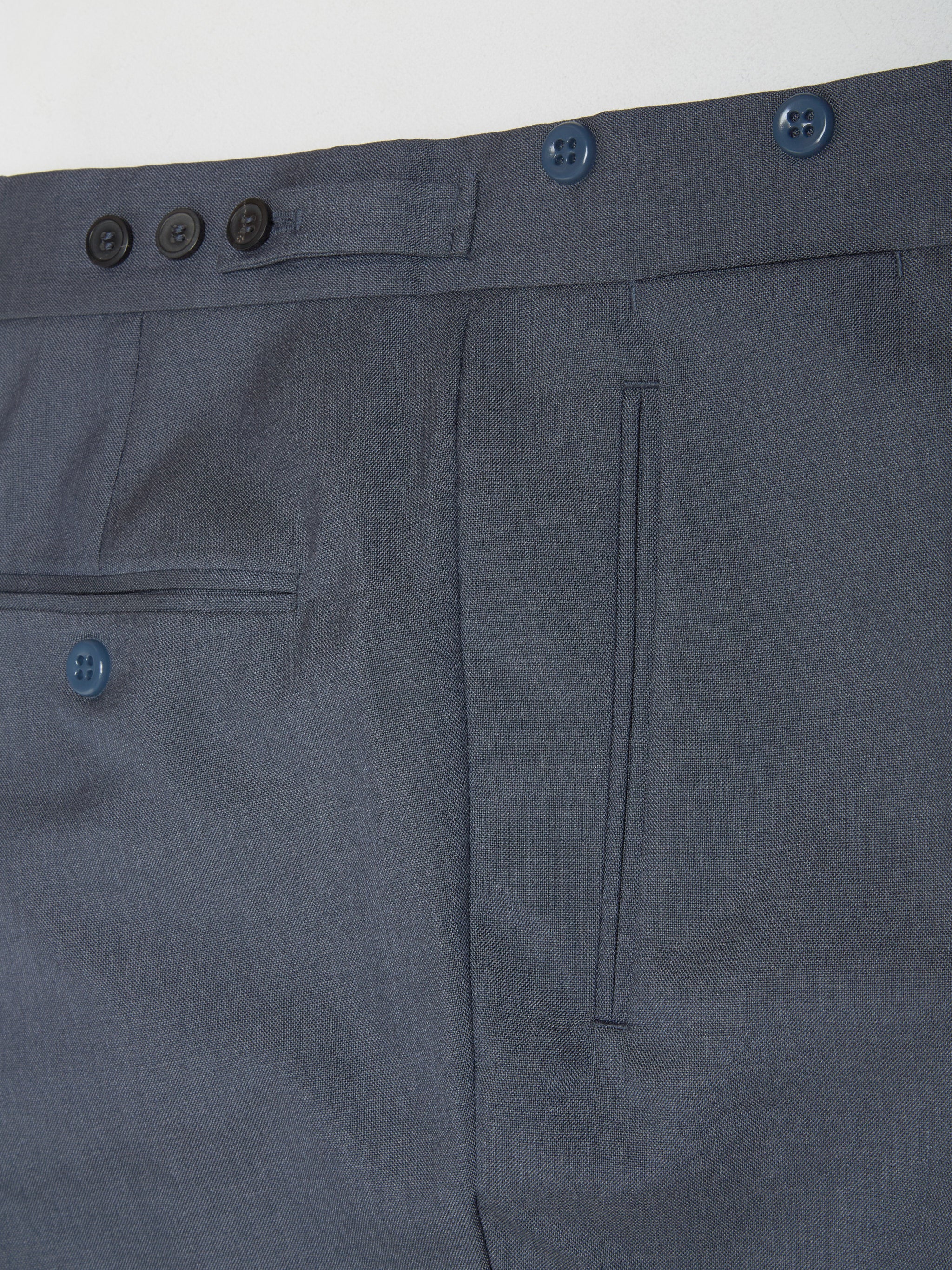 Mohair and Silk Pants in Dark Blue - Image 6