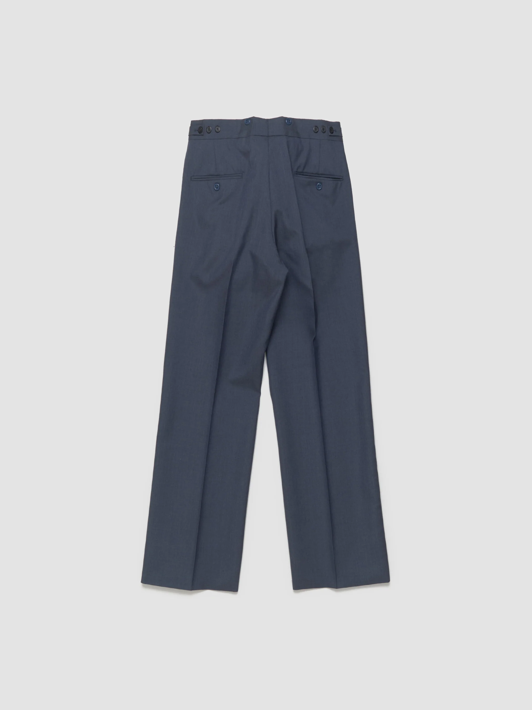 Mohair and Silk Pants in Dark Blue - Image 7