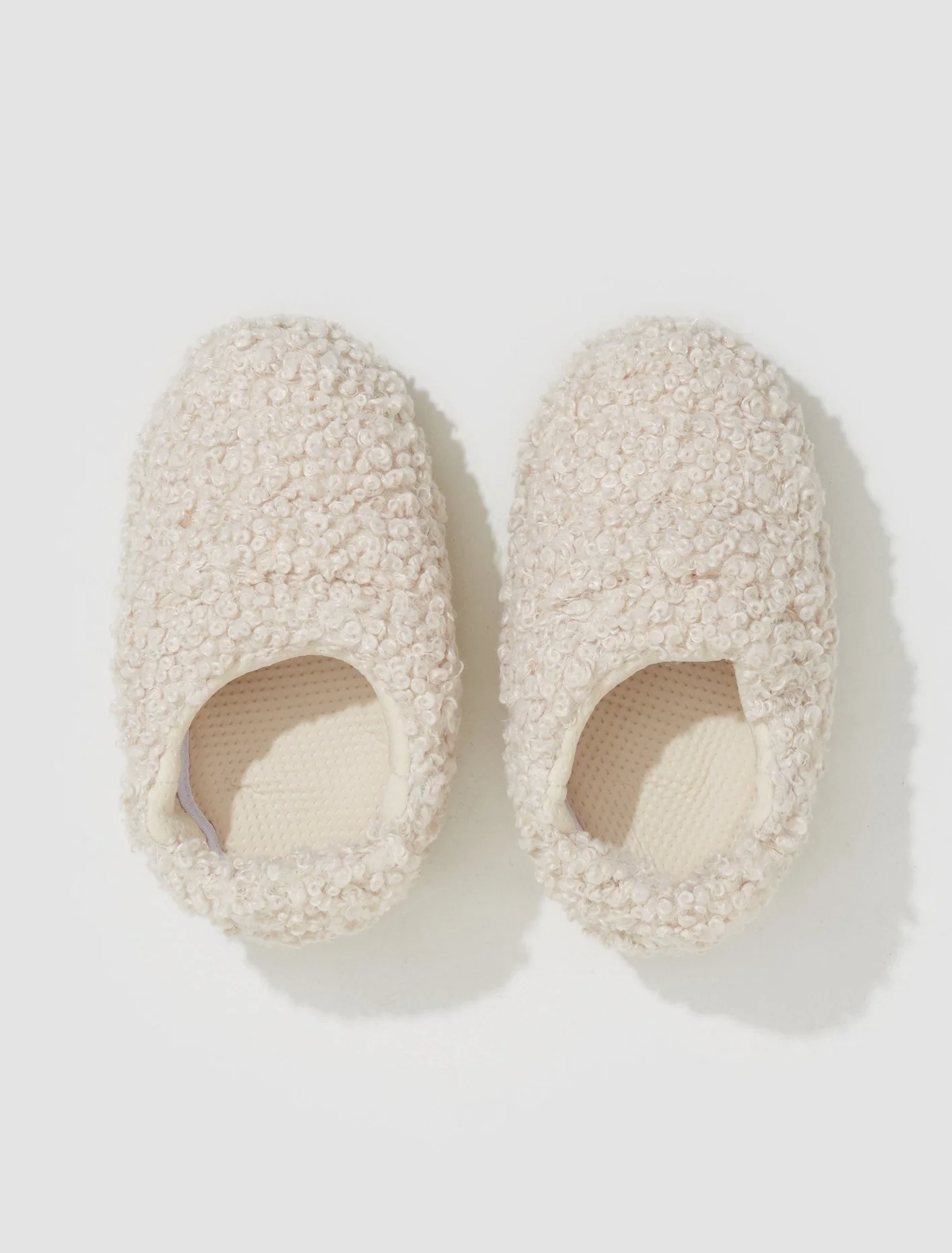 Moon Boot Sandal Band Faux Curly in Cream - Image 3