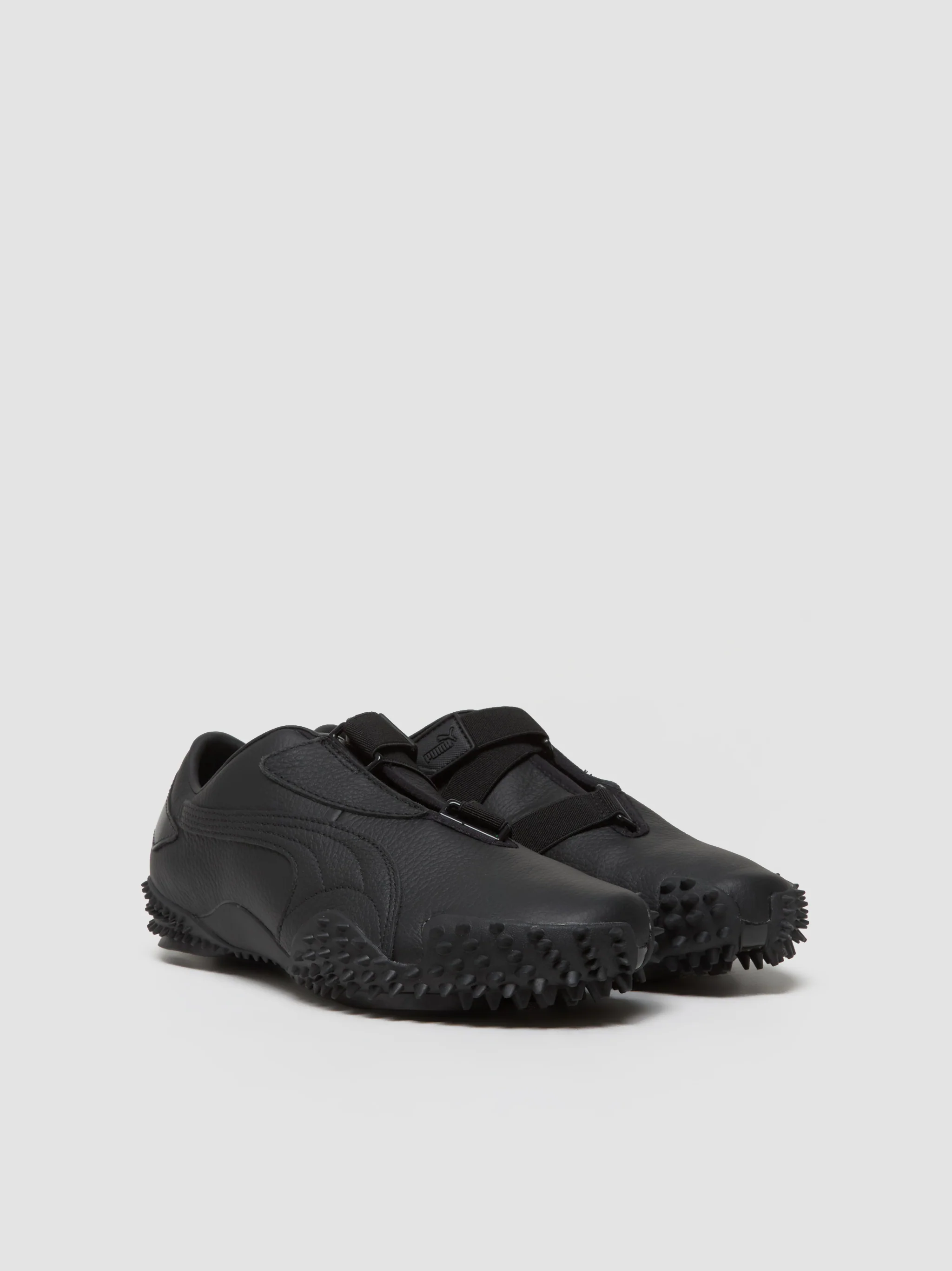 Mostro Leather Sneaker in Black - Image 2