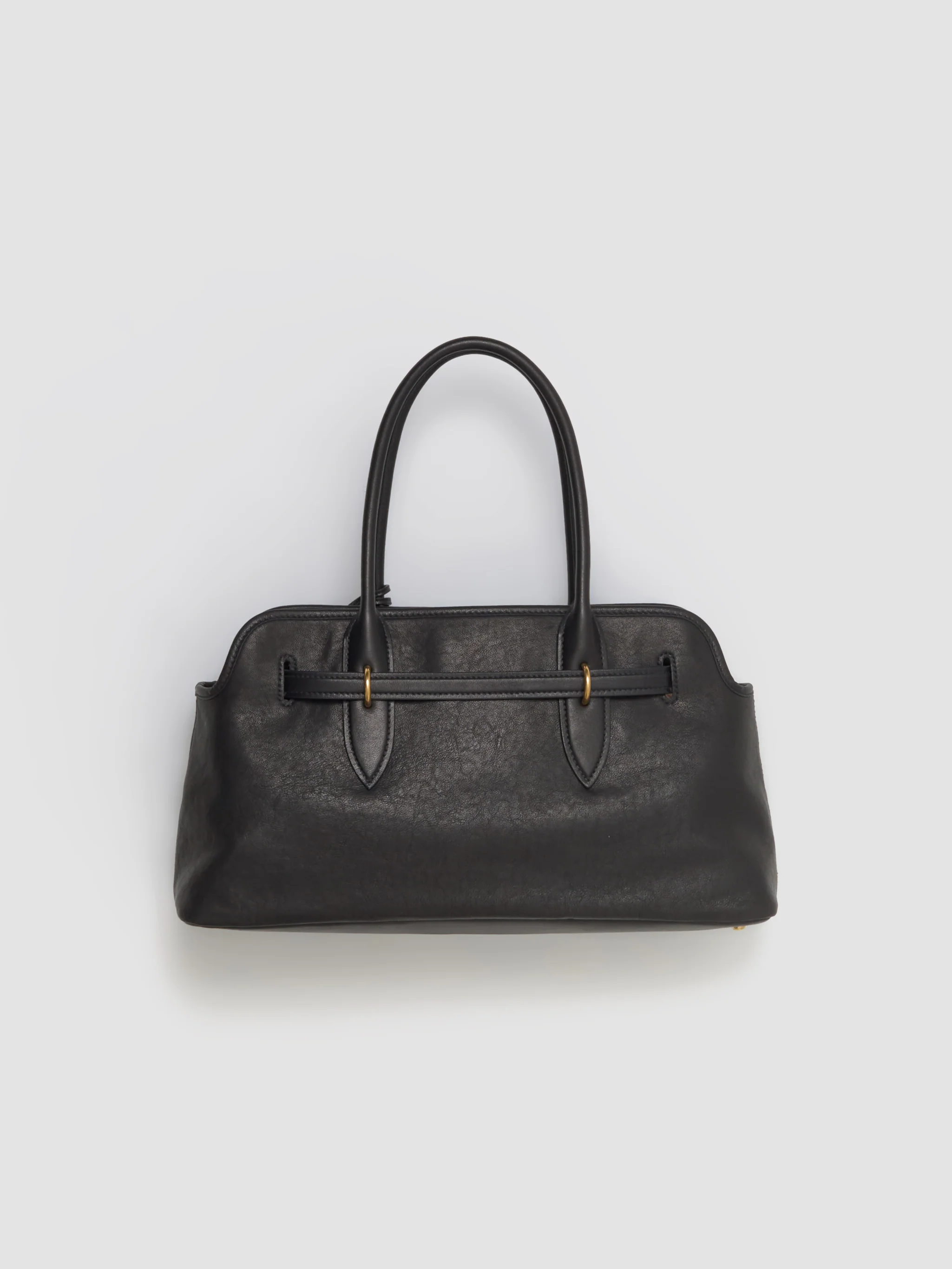 Nappa Leather Large Aventure Bag in Black - Image 5