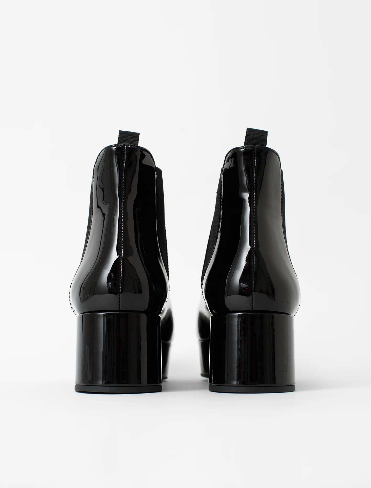 Patent Leather Boot in Black - Image 3
