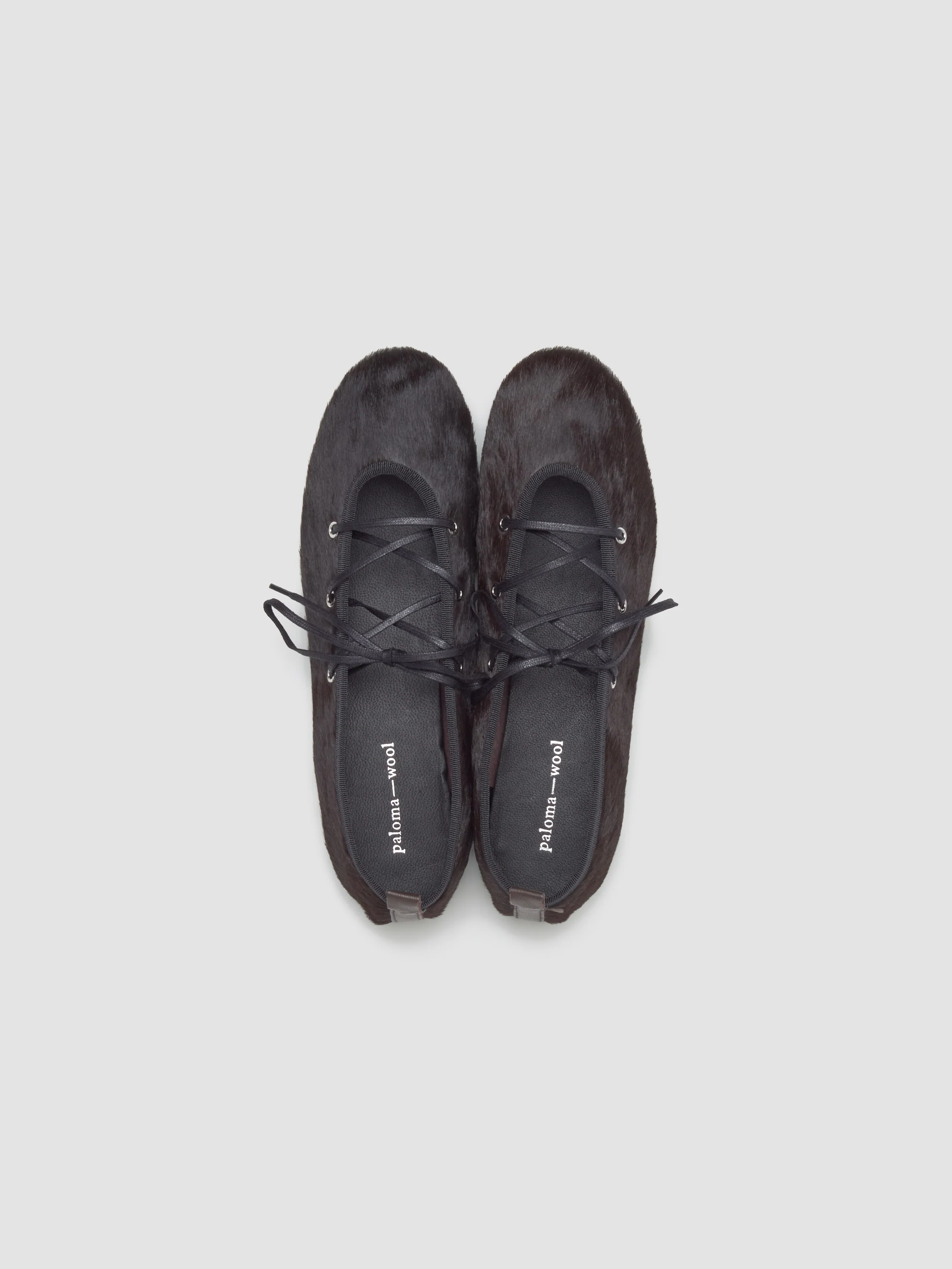 Pina Lace-up Ballerina in Brown - Image 3