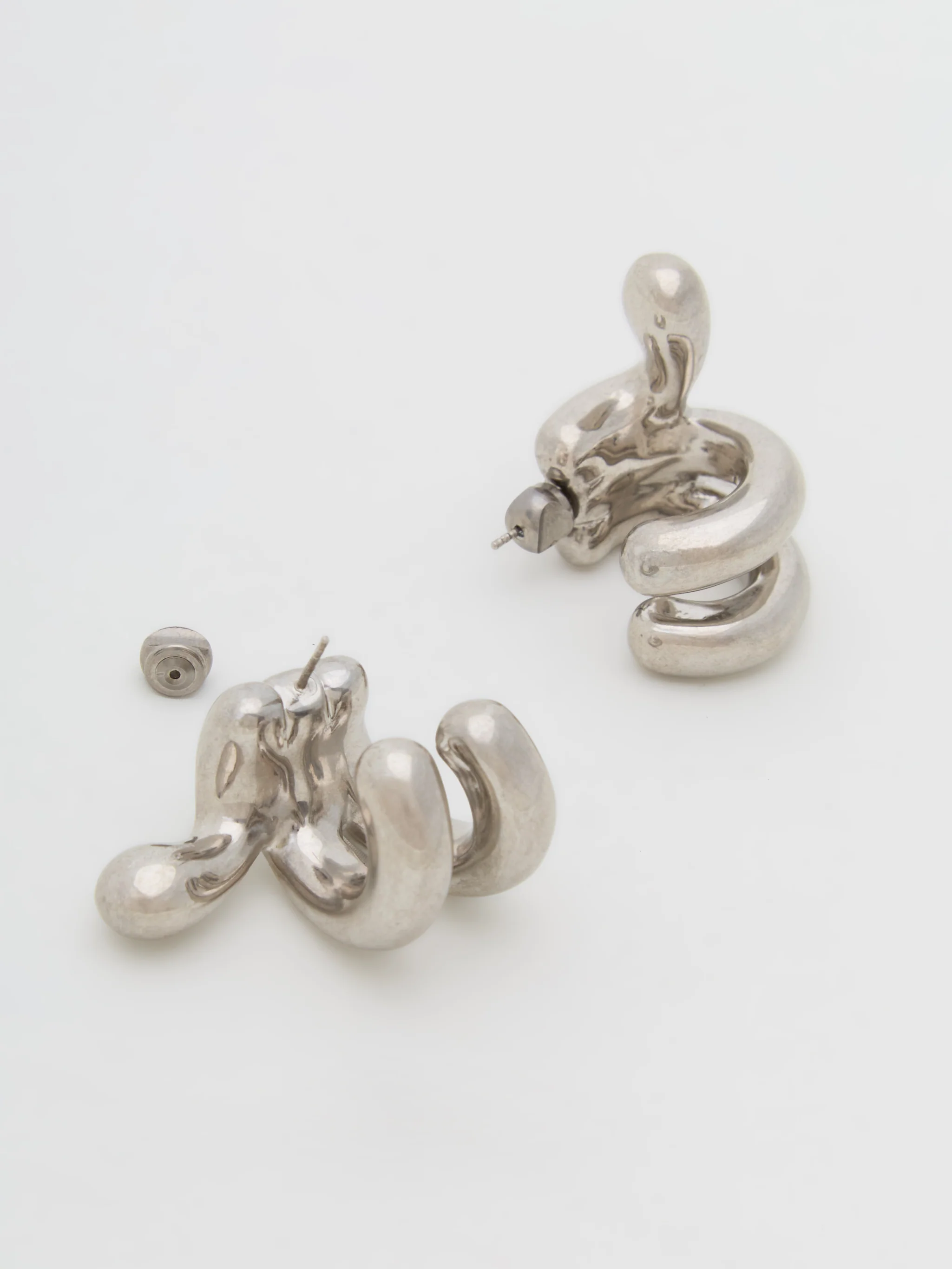 Pistil Trio Earrings in Silver - Image 3