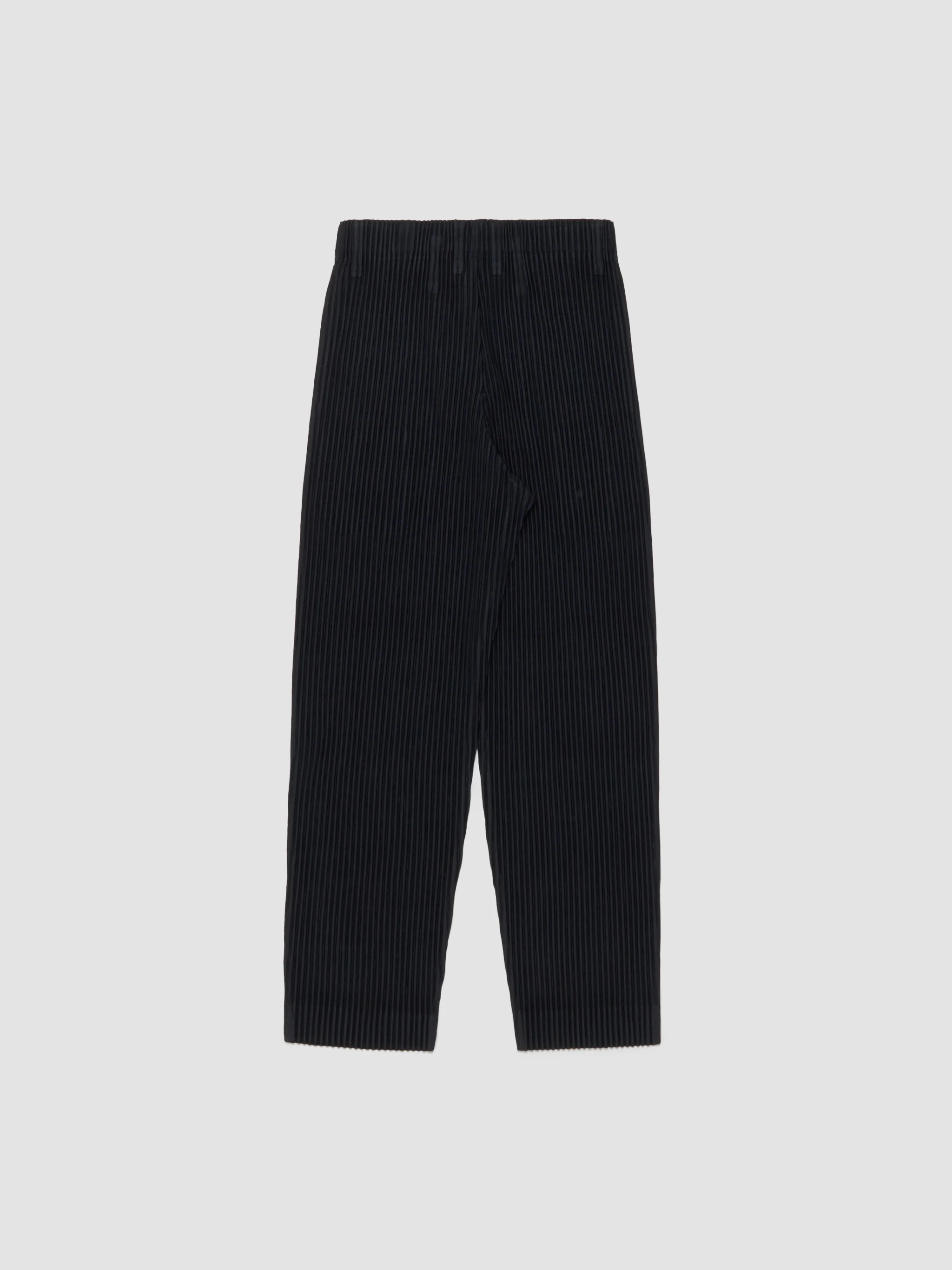 Pleated Slim Fit Pants in Black - Image 4