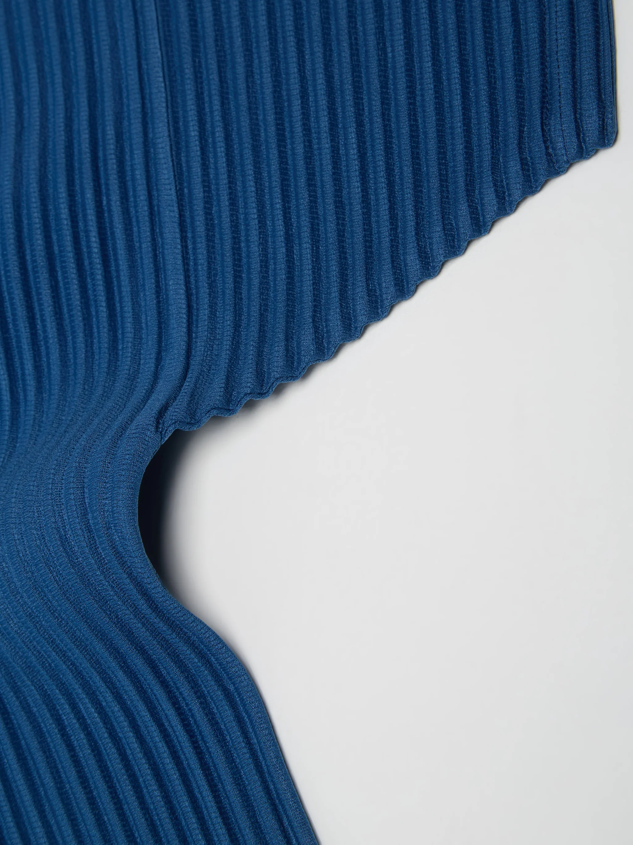 Pleated T-Shirt in Iron Blue - Image 3