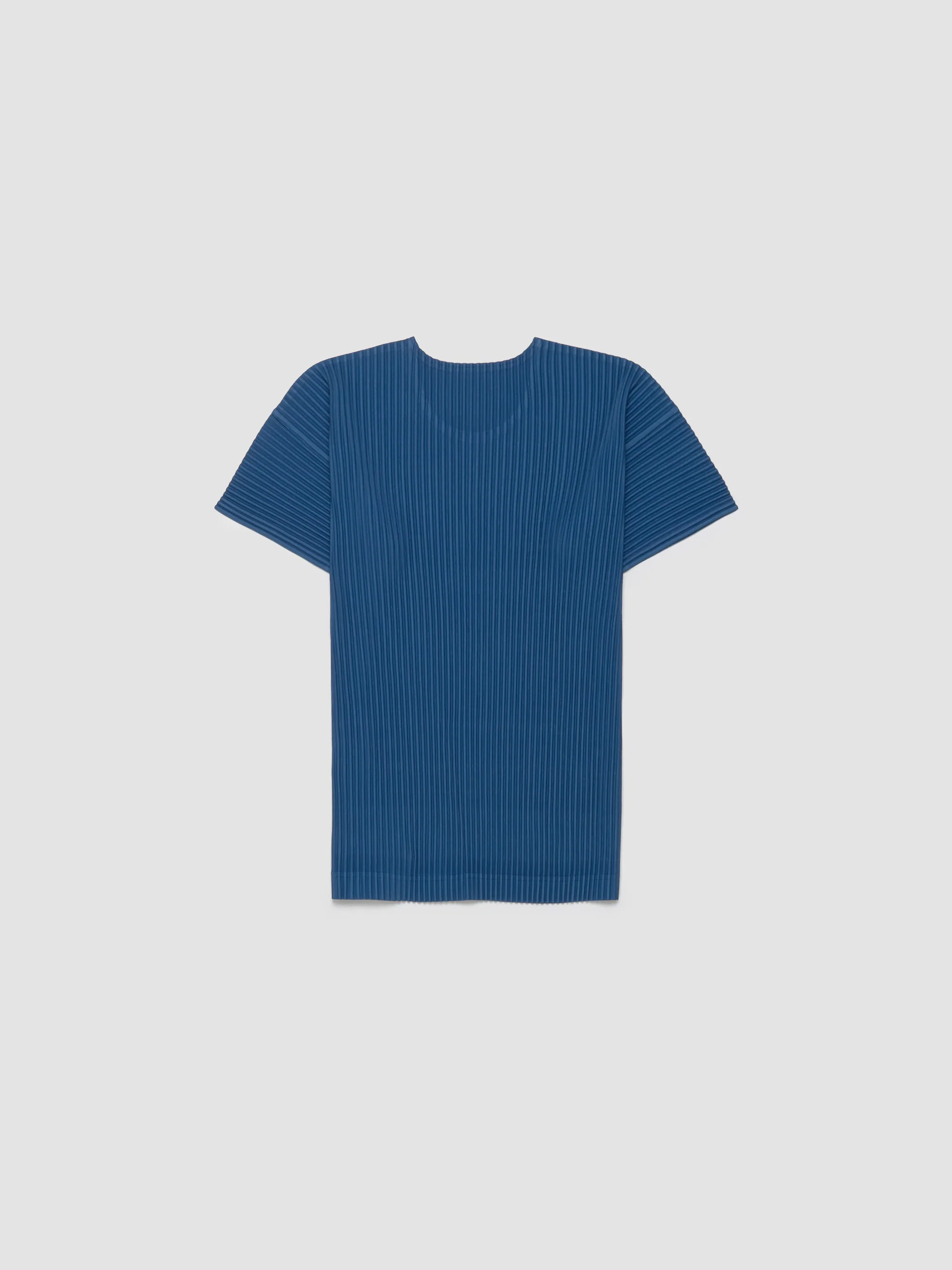 Pleated T-Shirt in Iron Blue - Image 4
