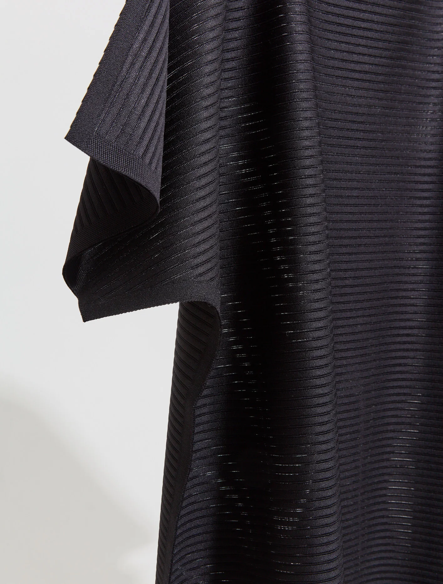 Pleated Tunic in Black - Image 3