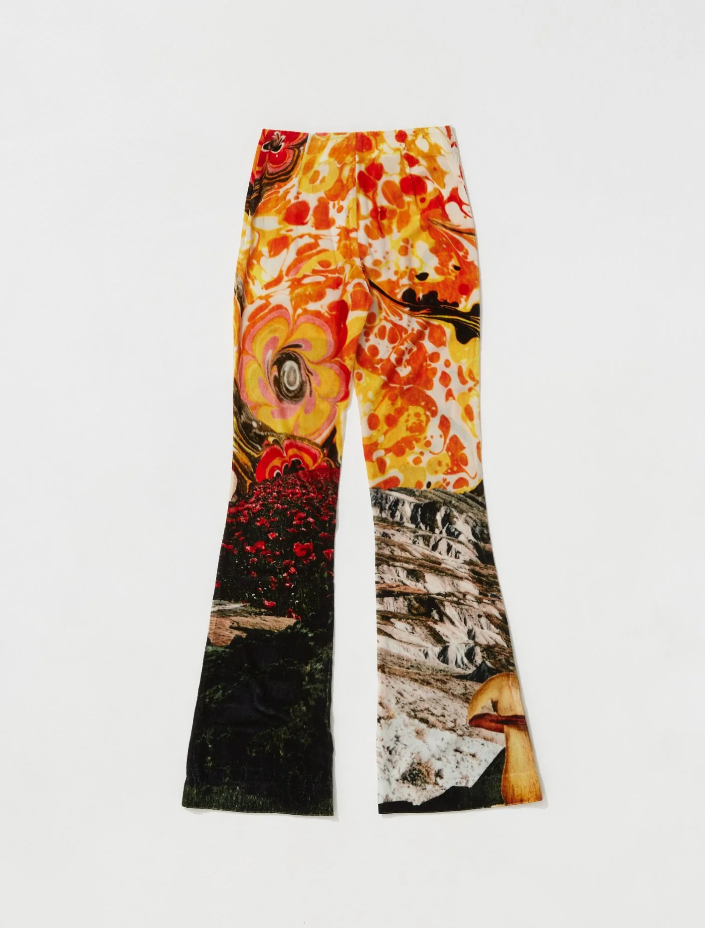 Printed Trousers in Brown - Image 4