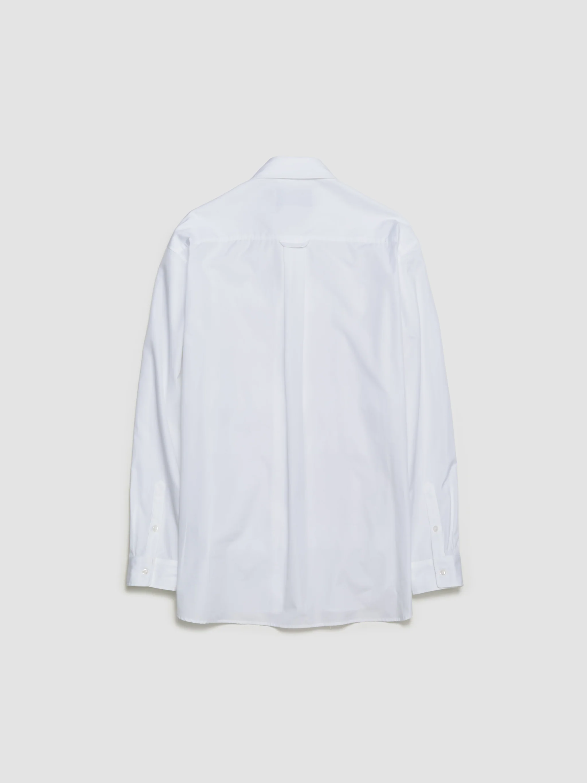 Ribbon Trim Easy Shirt in White - Image 4