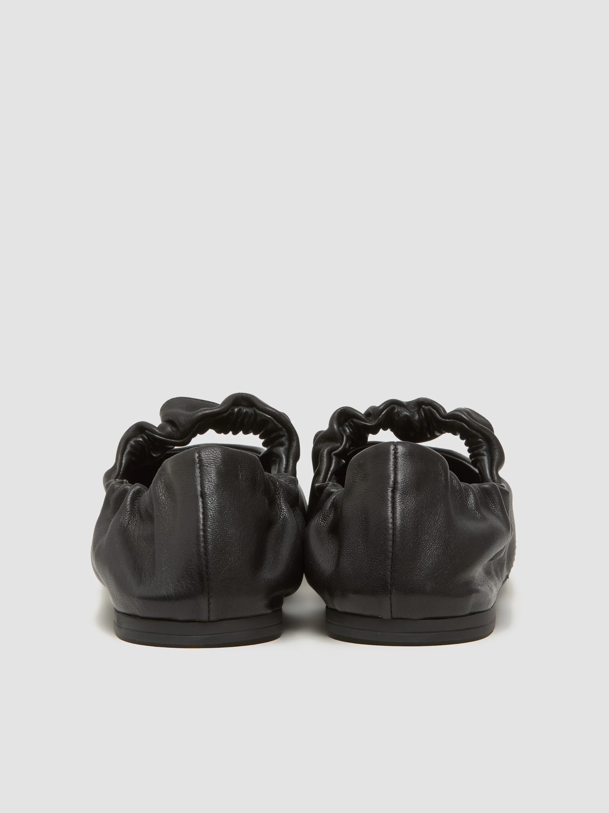 Ruches Nappa Leather Ballerinas in Black - Image 5