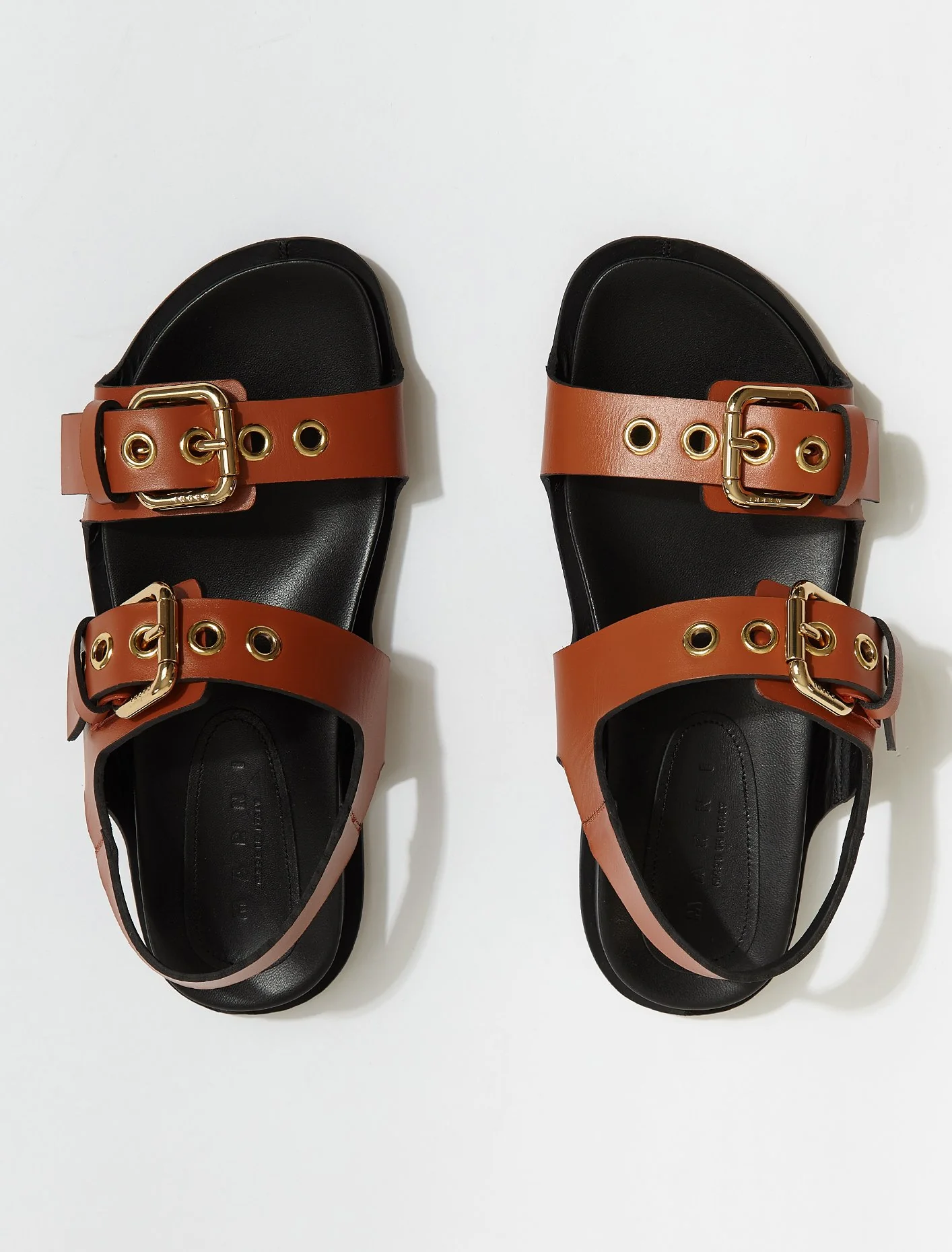 Sandals in Cigar & Black - Image 3