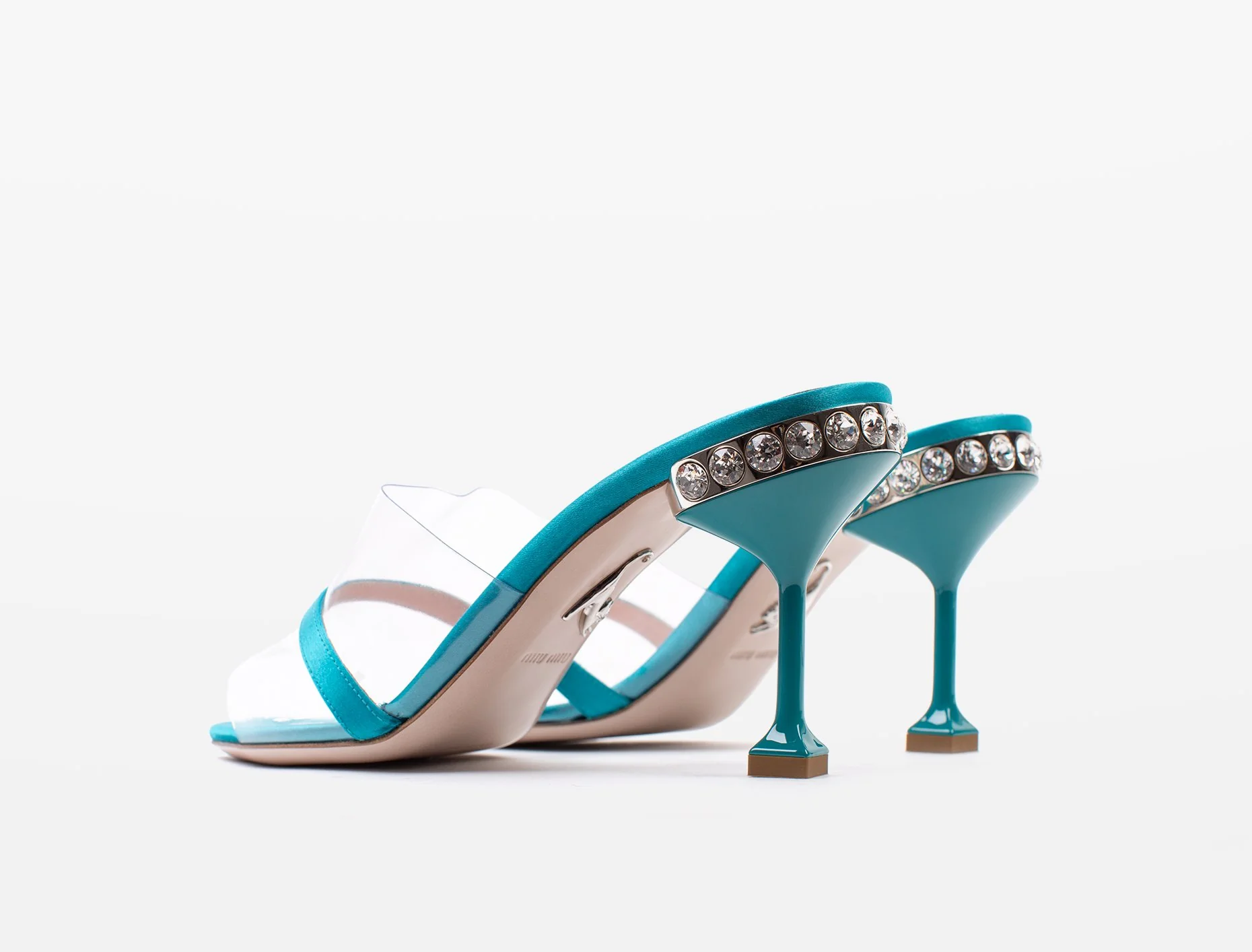 Satin and Vinyl Mules - Image 4