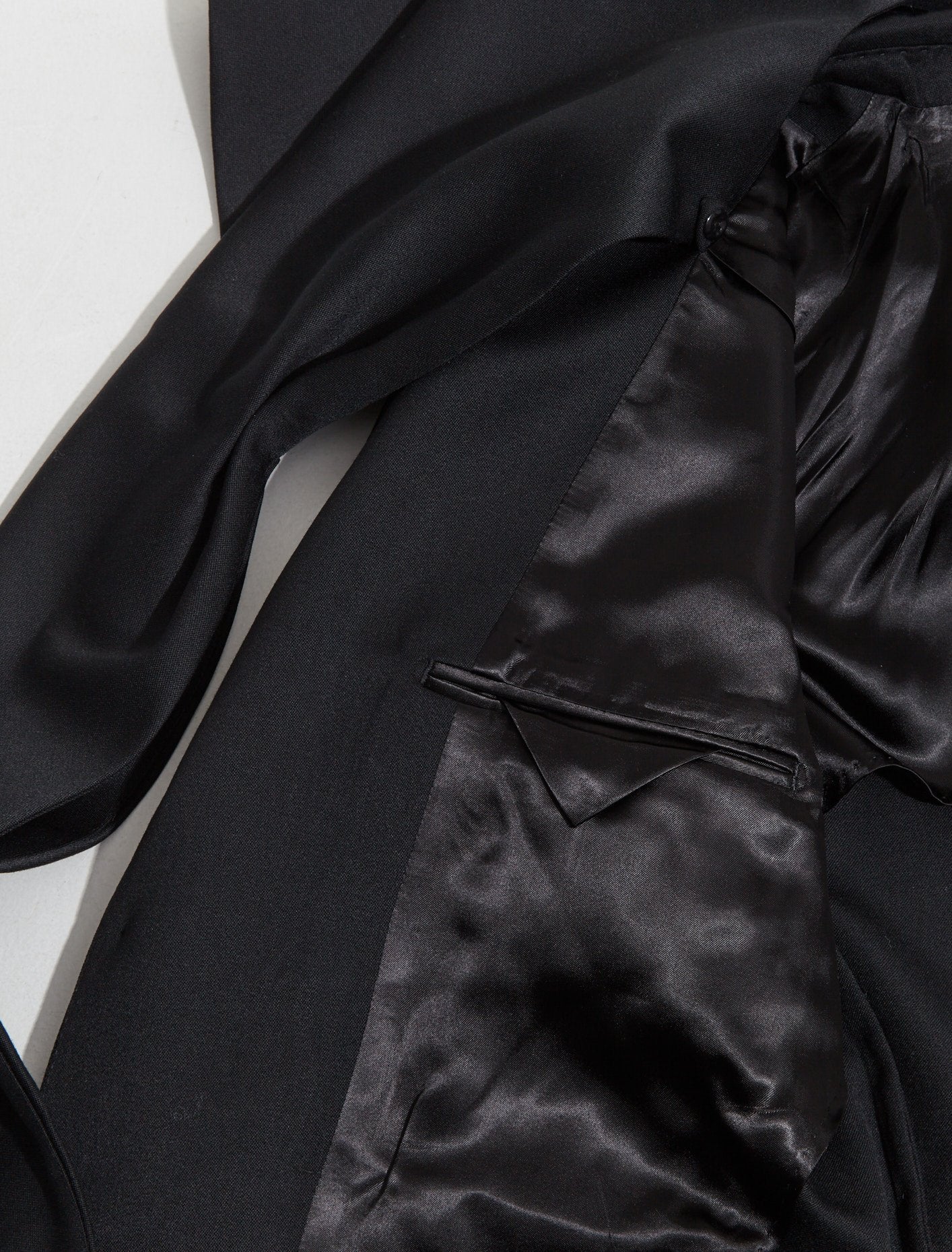 Scarf Insert Classic Blazer in Black - Image 4