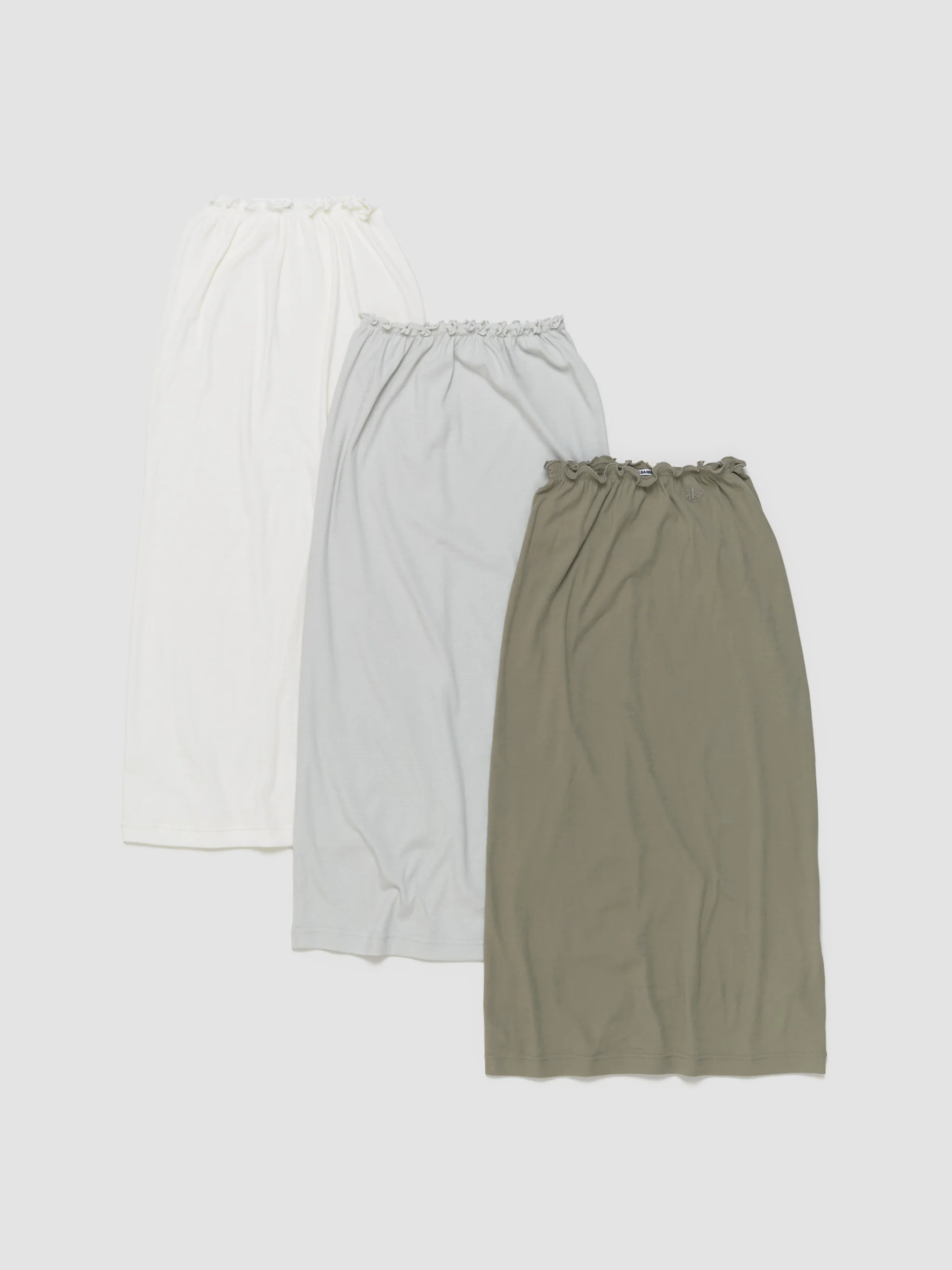 Set of Three Midi Skirts in Olive - Image 6