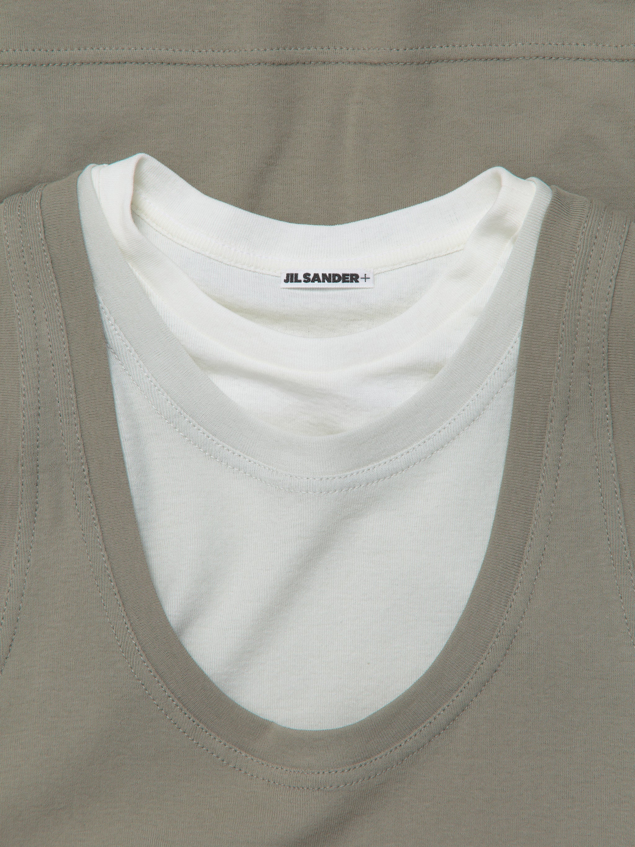 Set of Three Tank Tops in Olive - Image 5