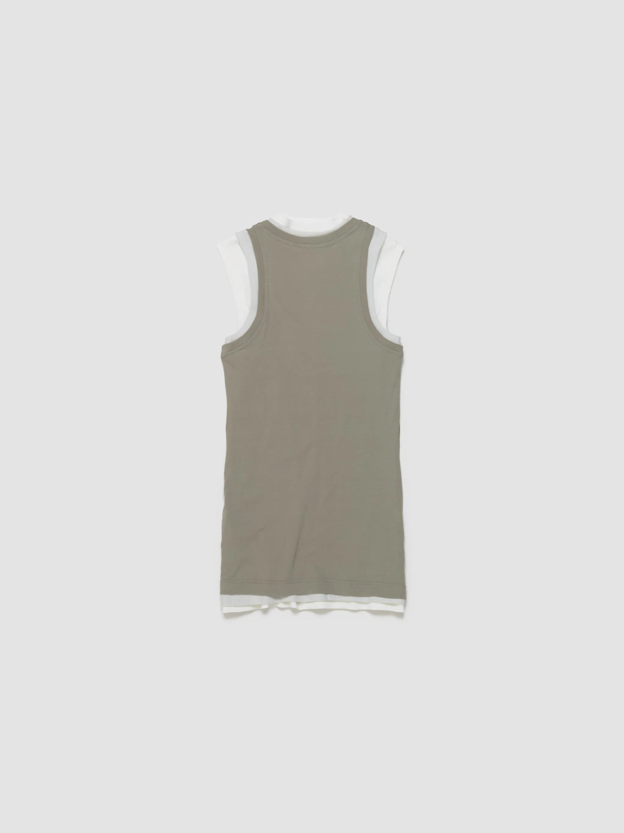 Set of Three Tank Tops in Olive - Image 7