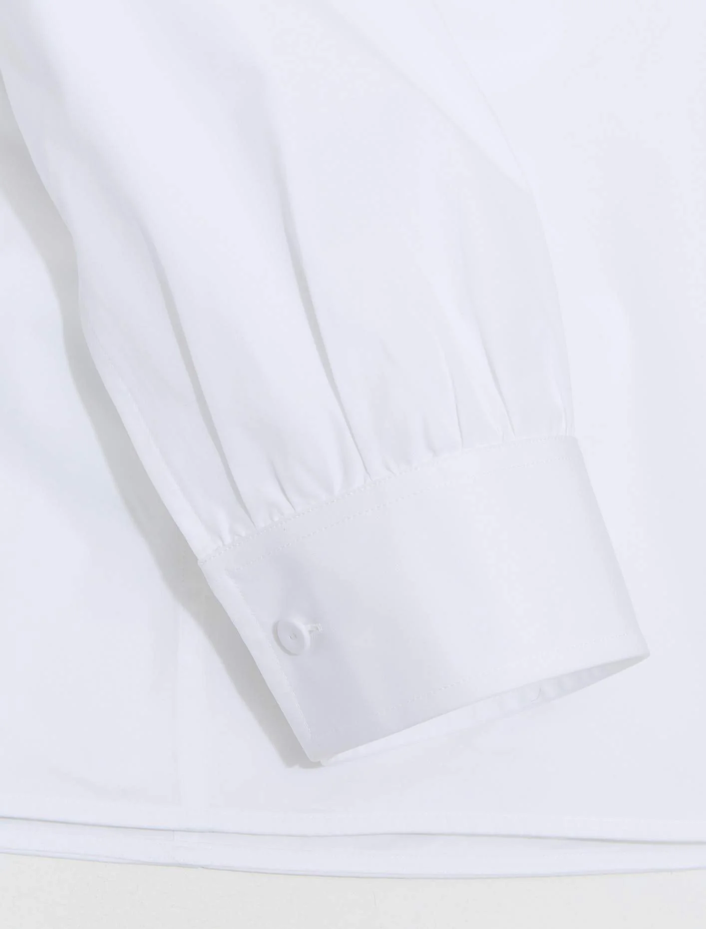 Shirt with Clip Details in Optic White - Image 4