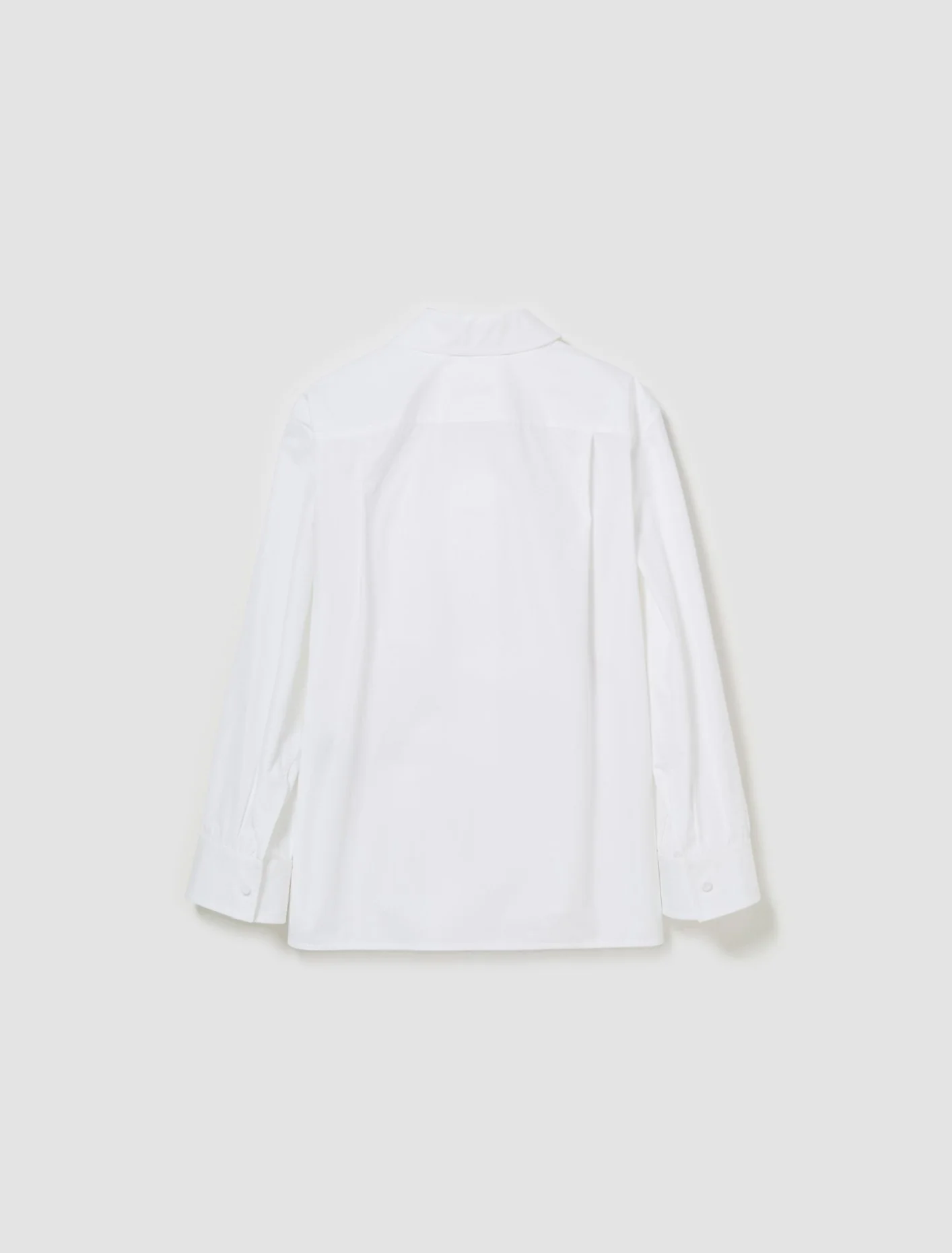 Shirt with Clip Details in Optic White - Image 5