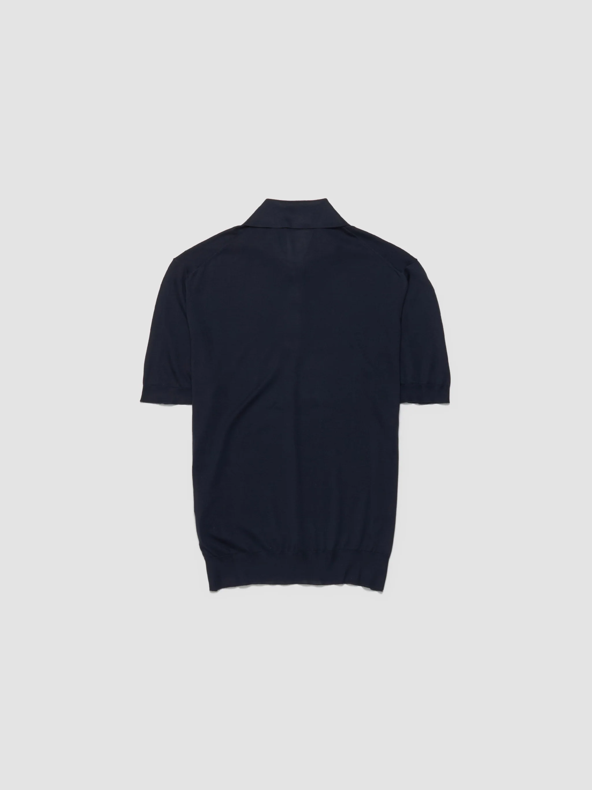 Silk Polo in Blue - Image 6