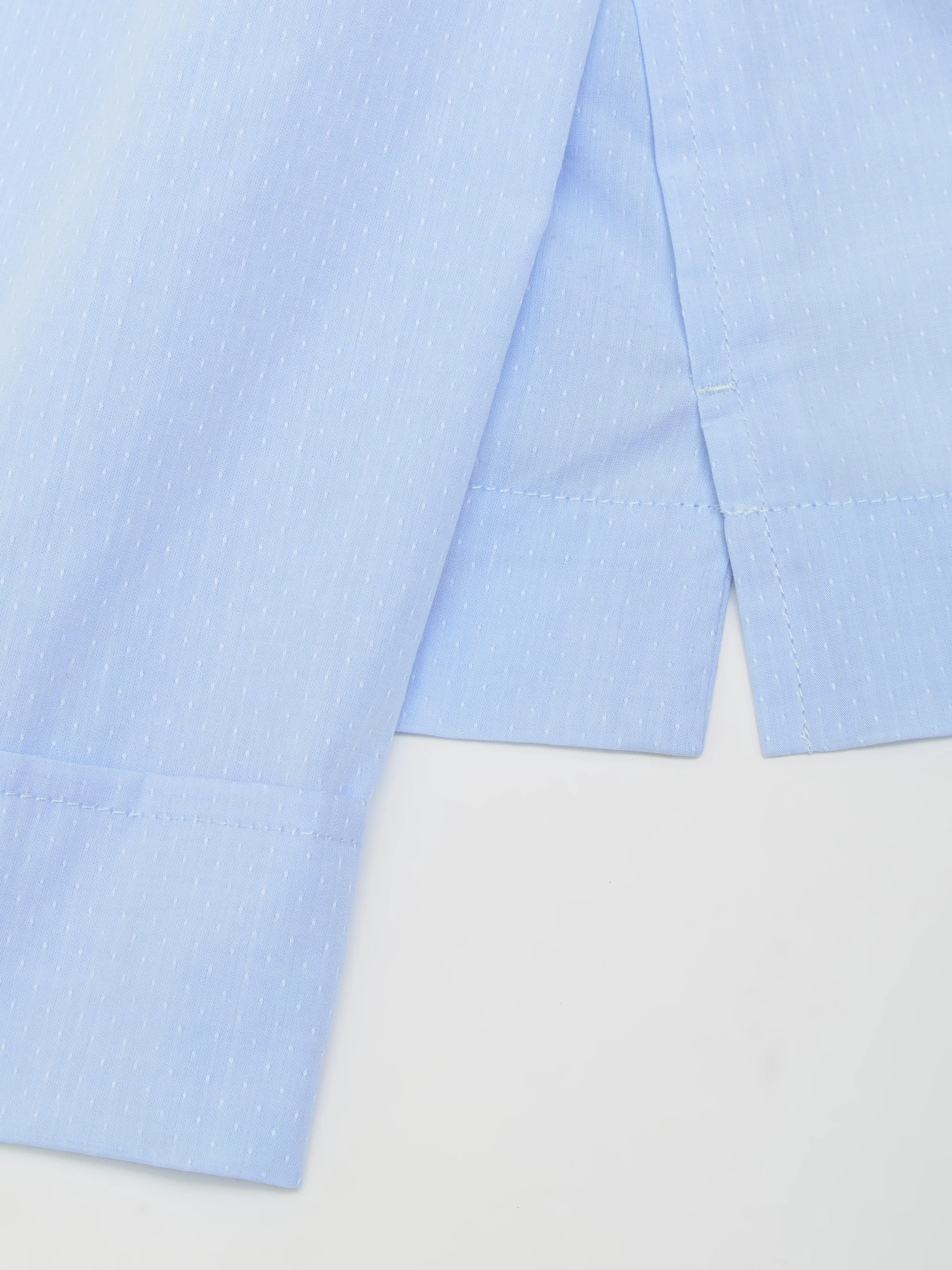 Space Shirt in Light Blue Dots Jacquard - Image 3