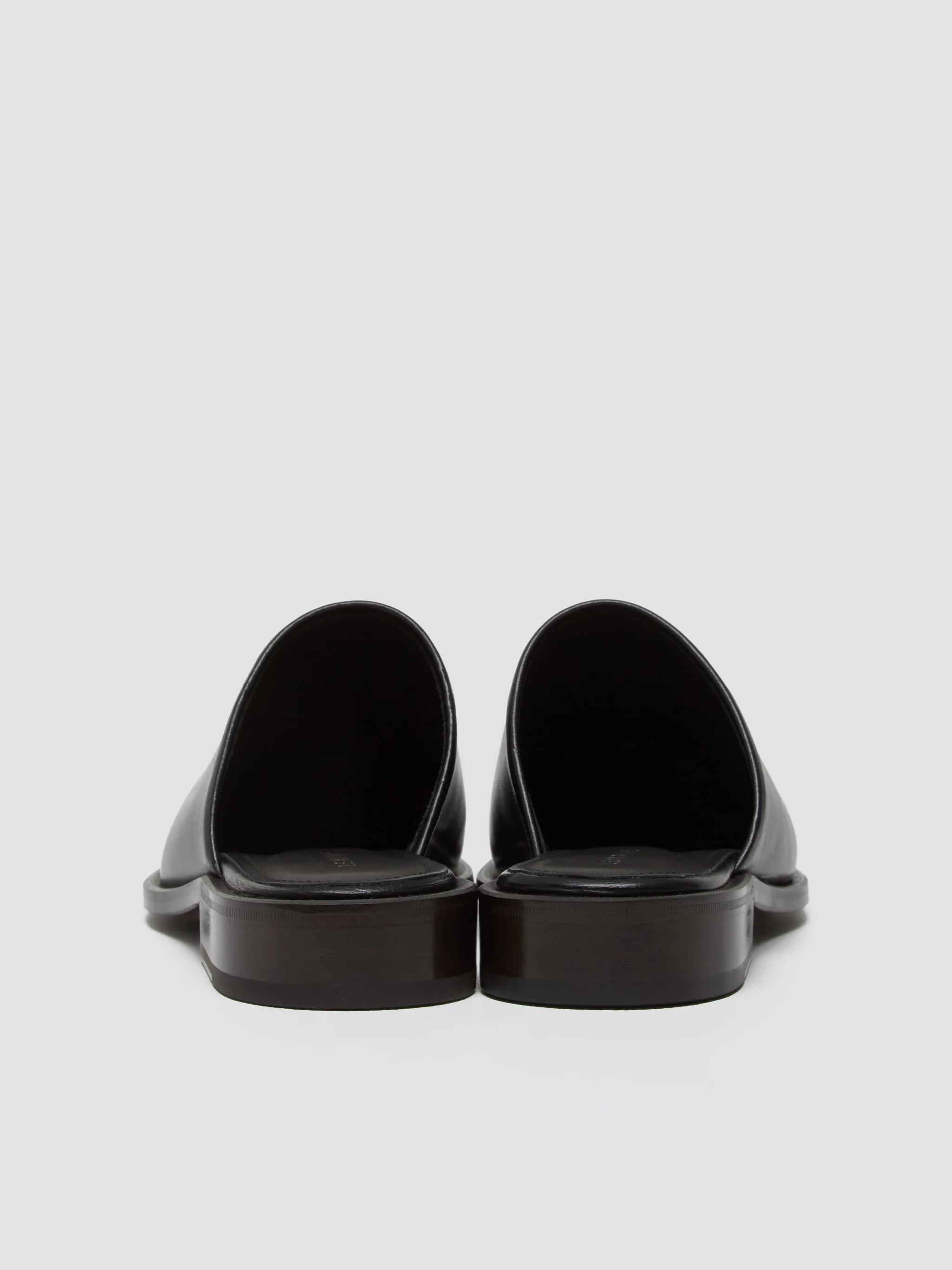 Square Mule Shoes in Black - Image 4