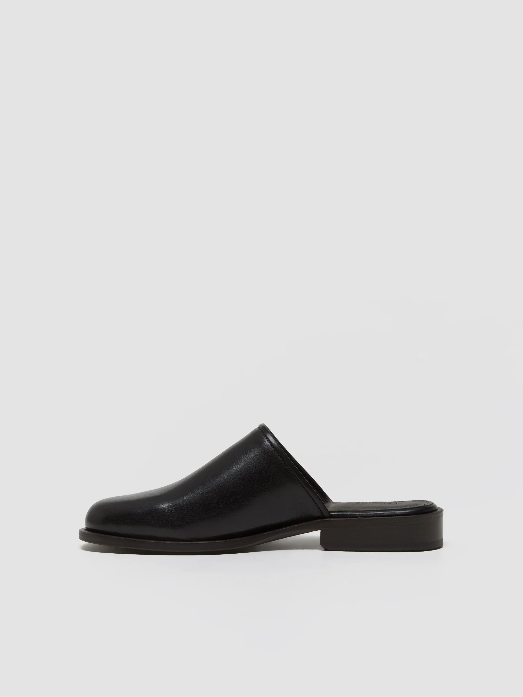 Square Mule Shoes in Black - Image 6