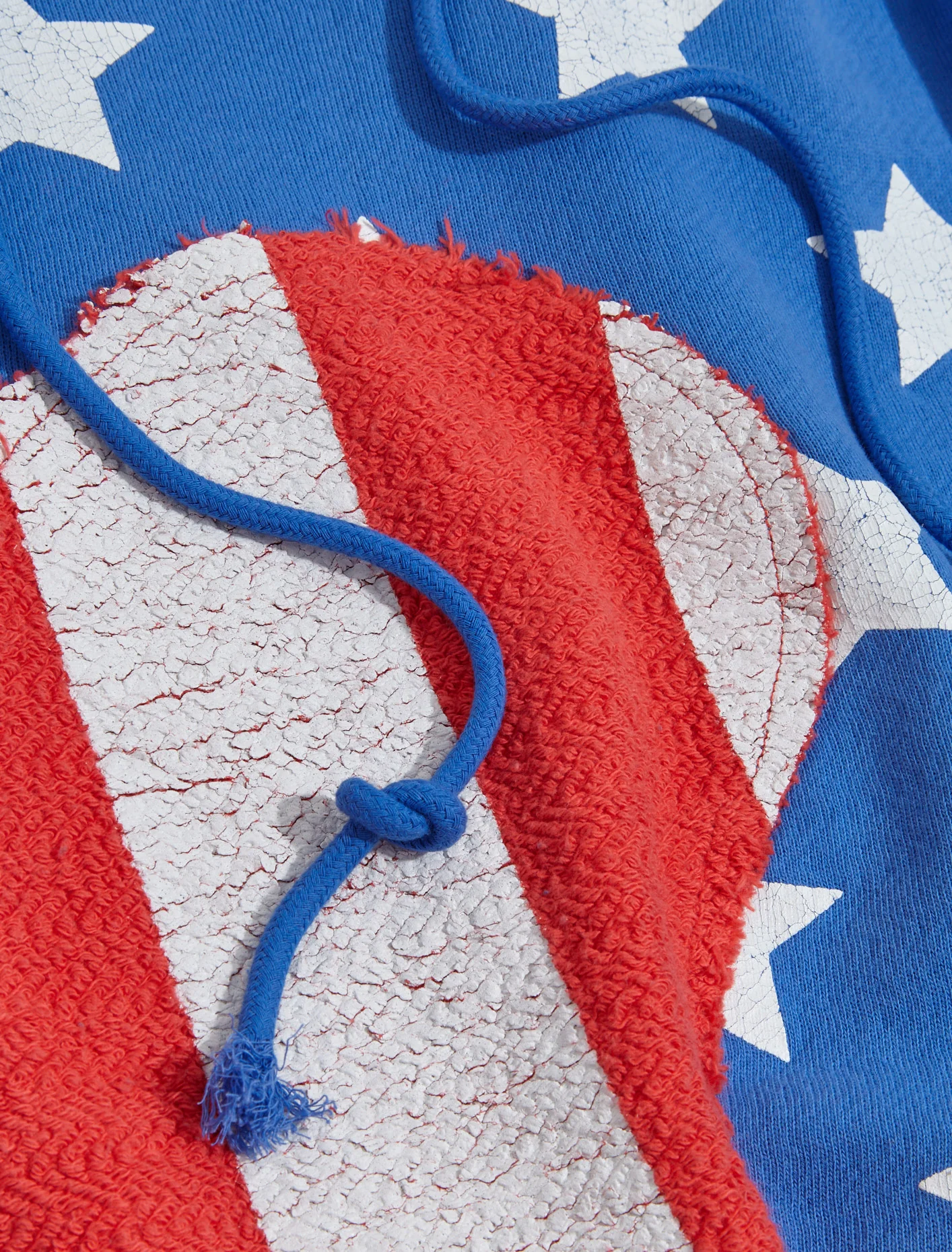 Stars and Stripes Swirl Hoodie in Blue - Image 4