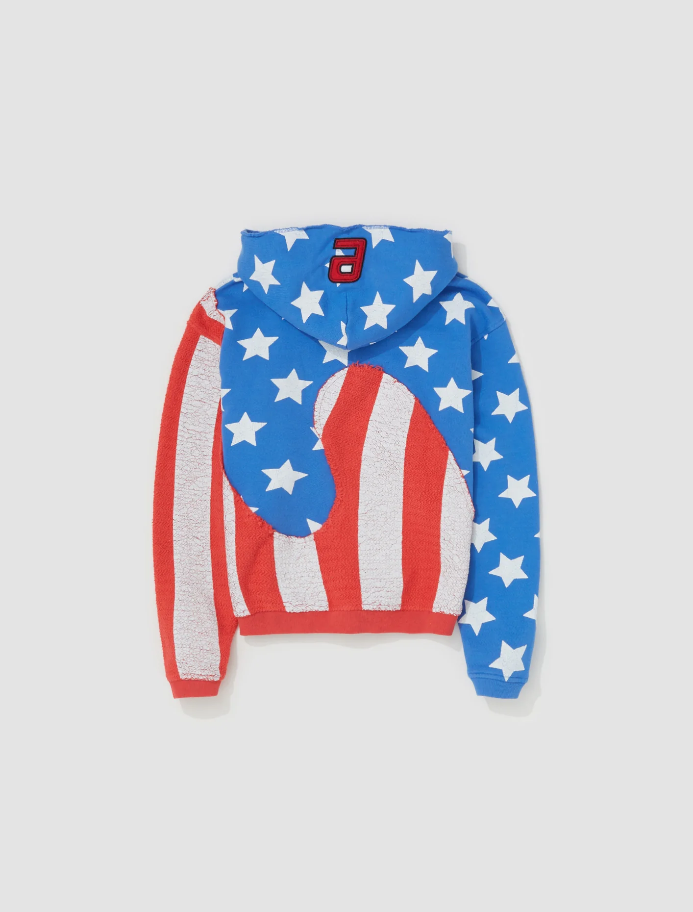 Stars and Stripes Swirl Hoodie in Blue - Image 5