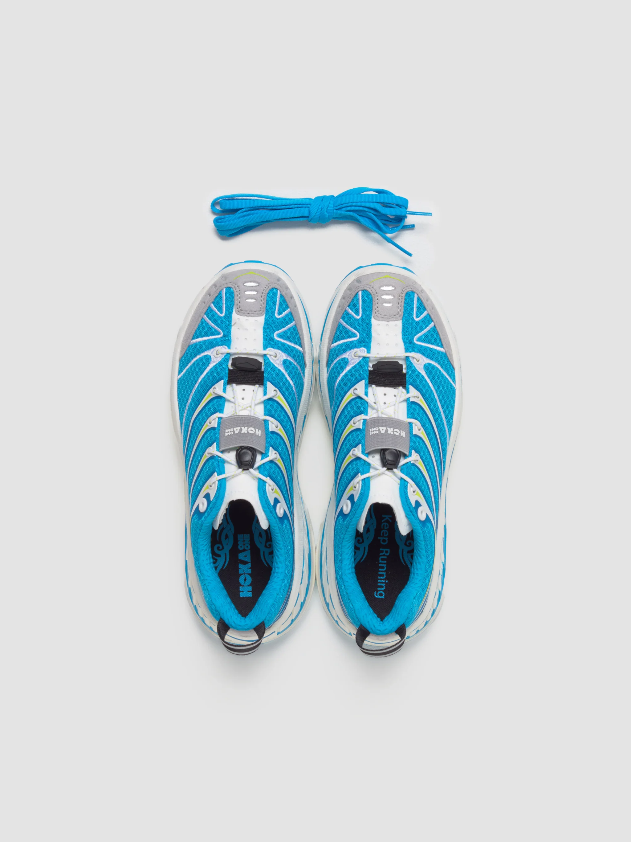 Stinson Evo OG Sneaker in Skyward Blue & Hoka Citrus - Image 3