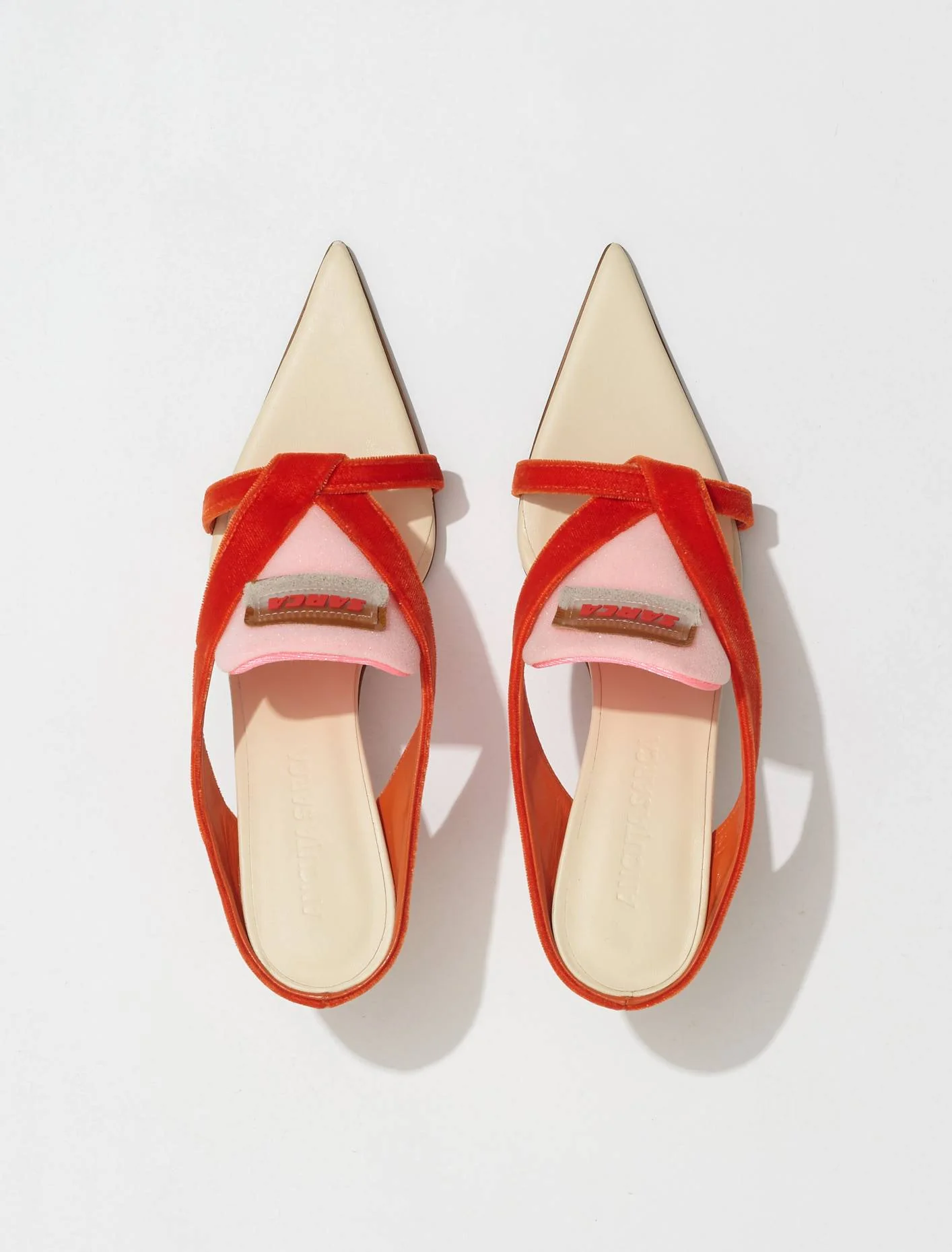 Sun Velvet Sandal in Sun Orange - Image 3