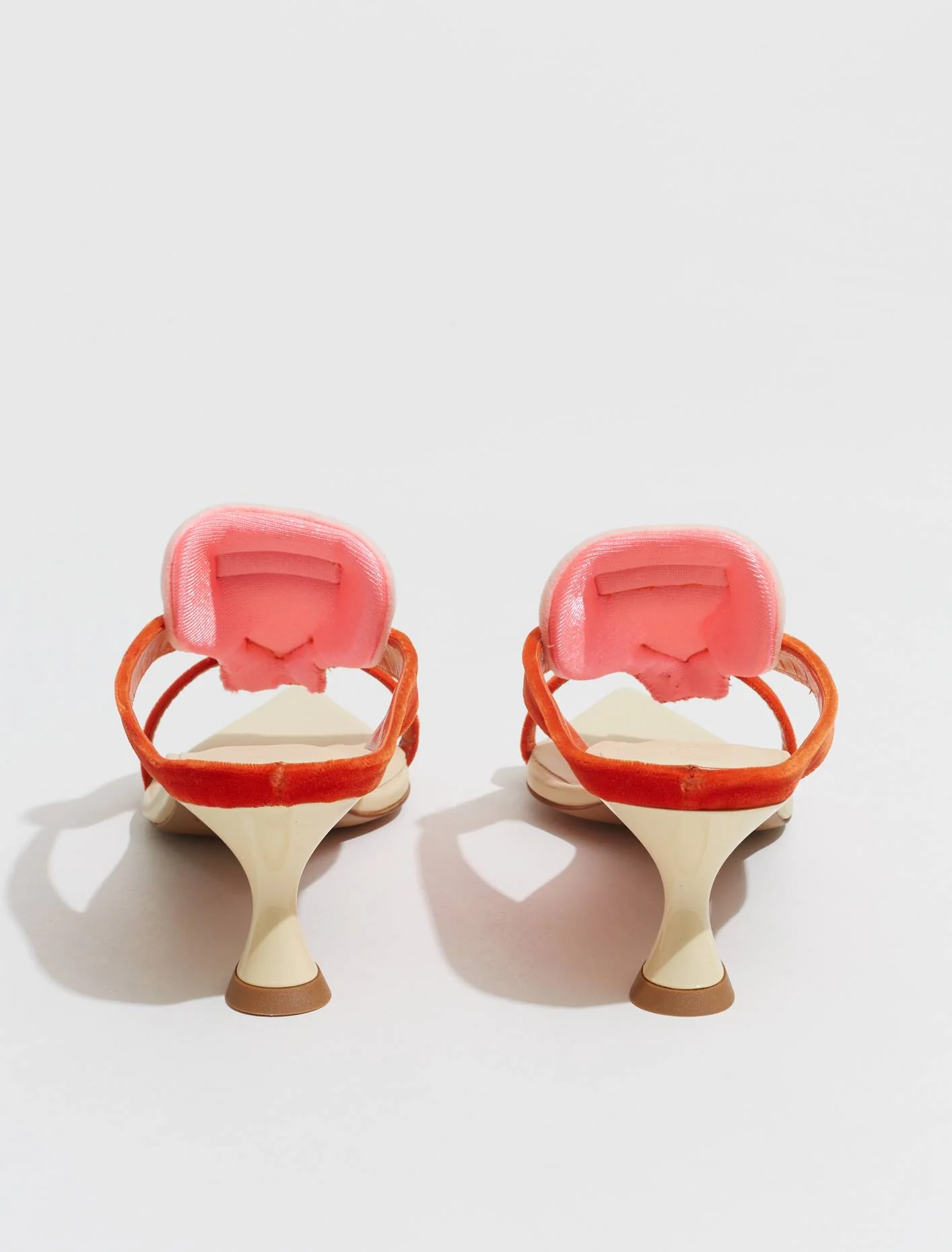 Sun Velvet Sandal in Sun Orange - Image 4