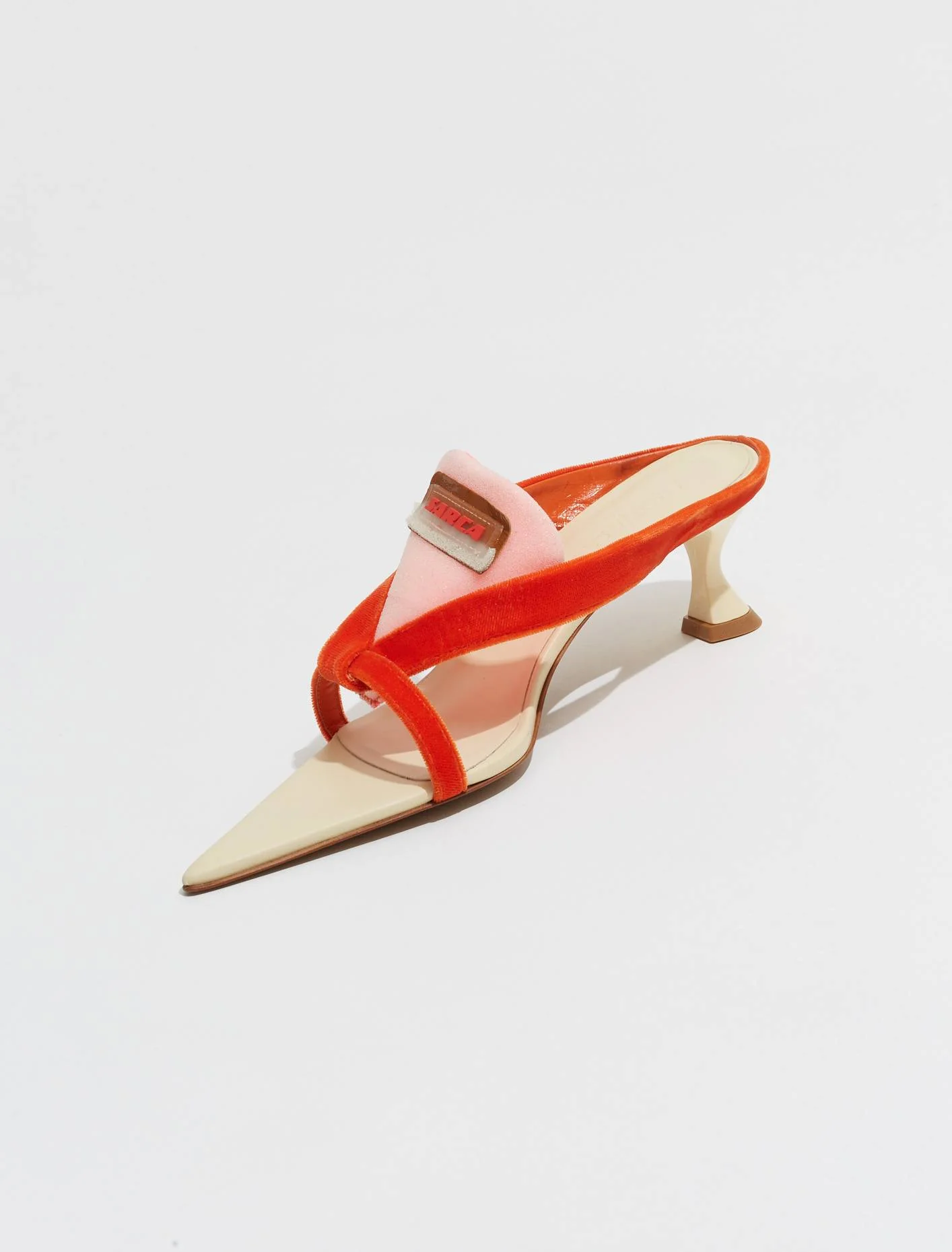 Sun Velvet Sandal in Sun Orange - Image 6