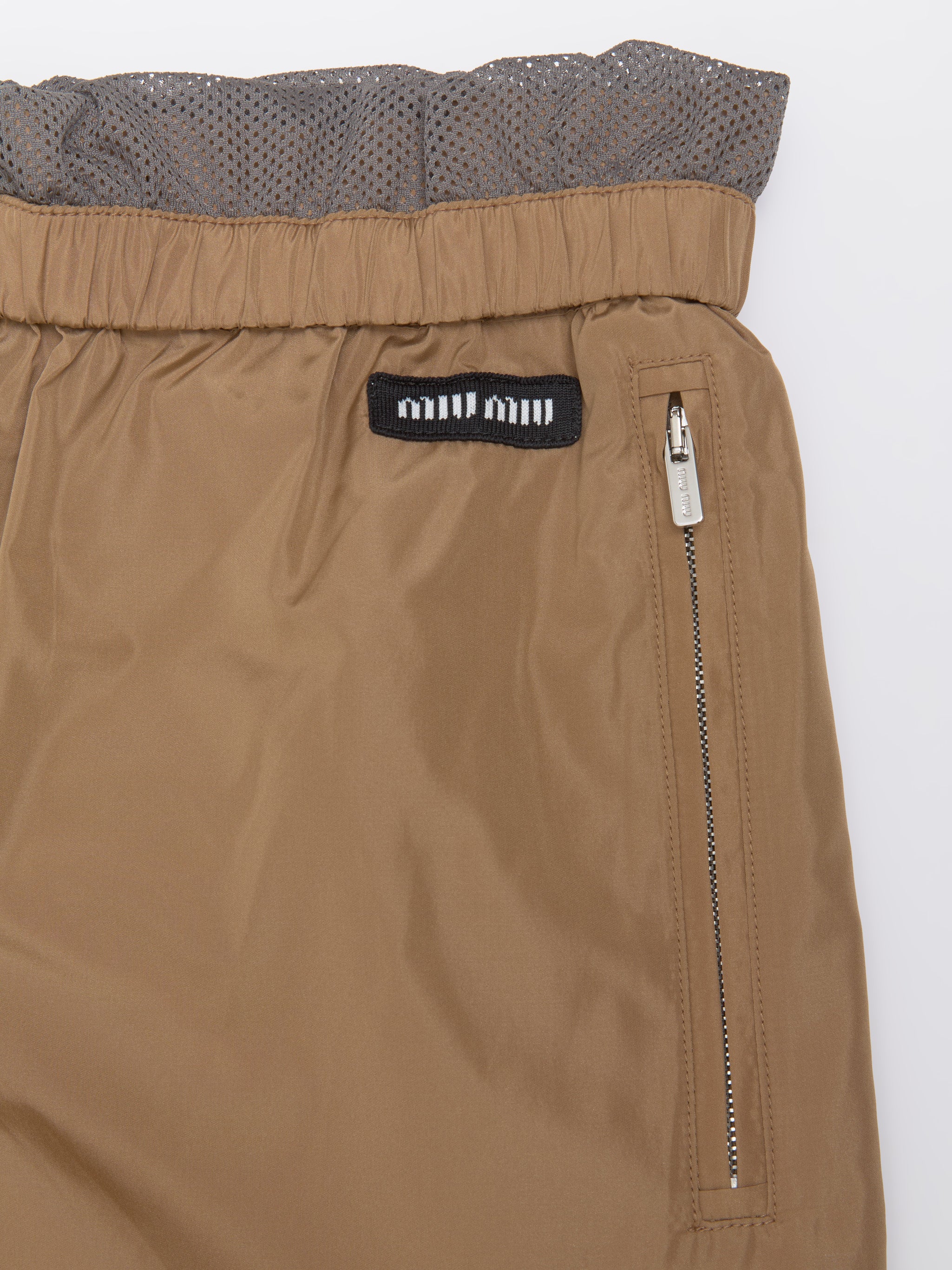 Technical Silk Bermudas in Sesame - Image 5