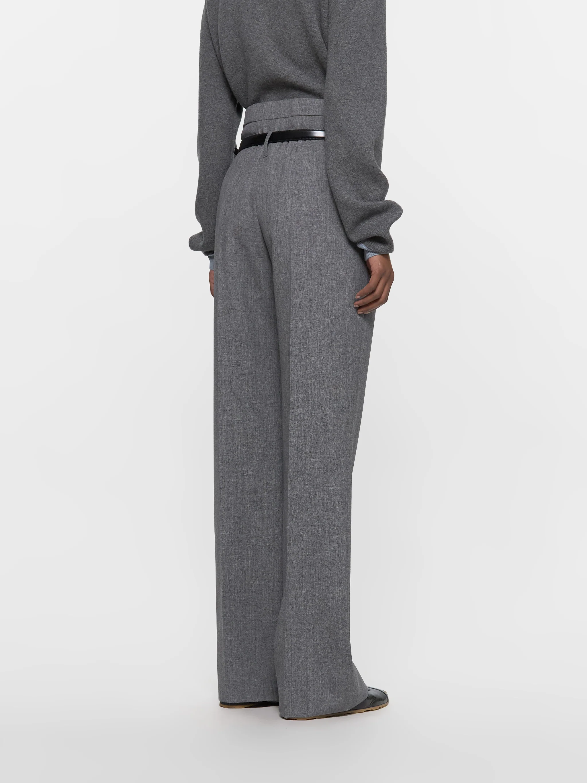 Technical Wool Pants in Grey - Image 3