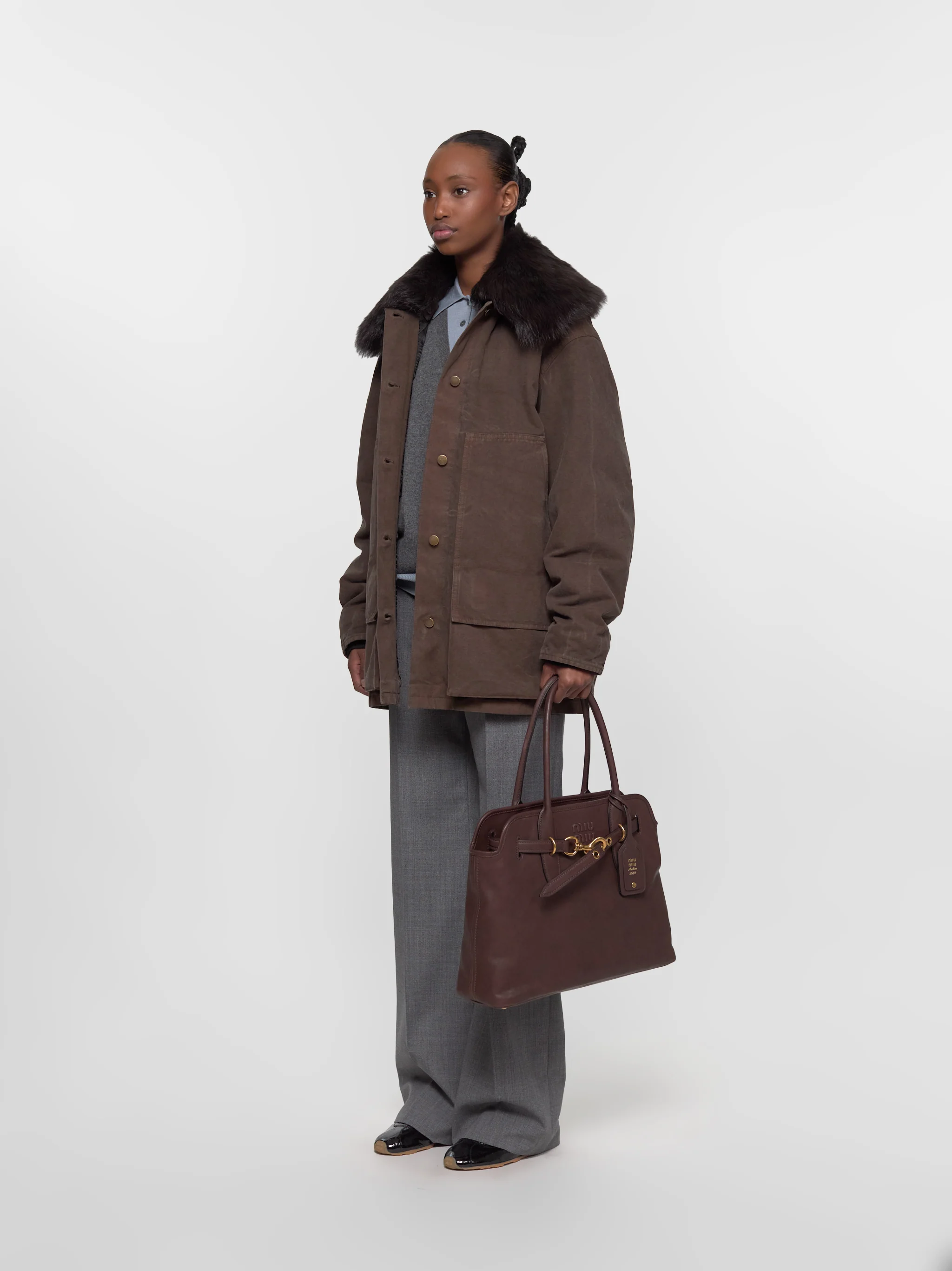 Technical Wool Pants in Grey - Image 4