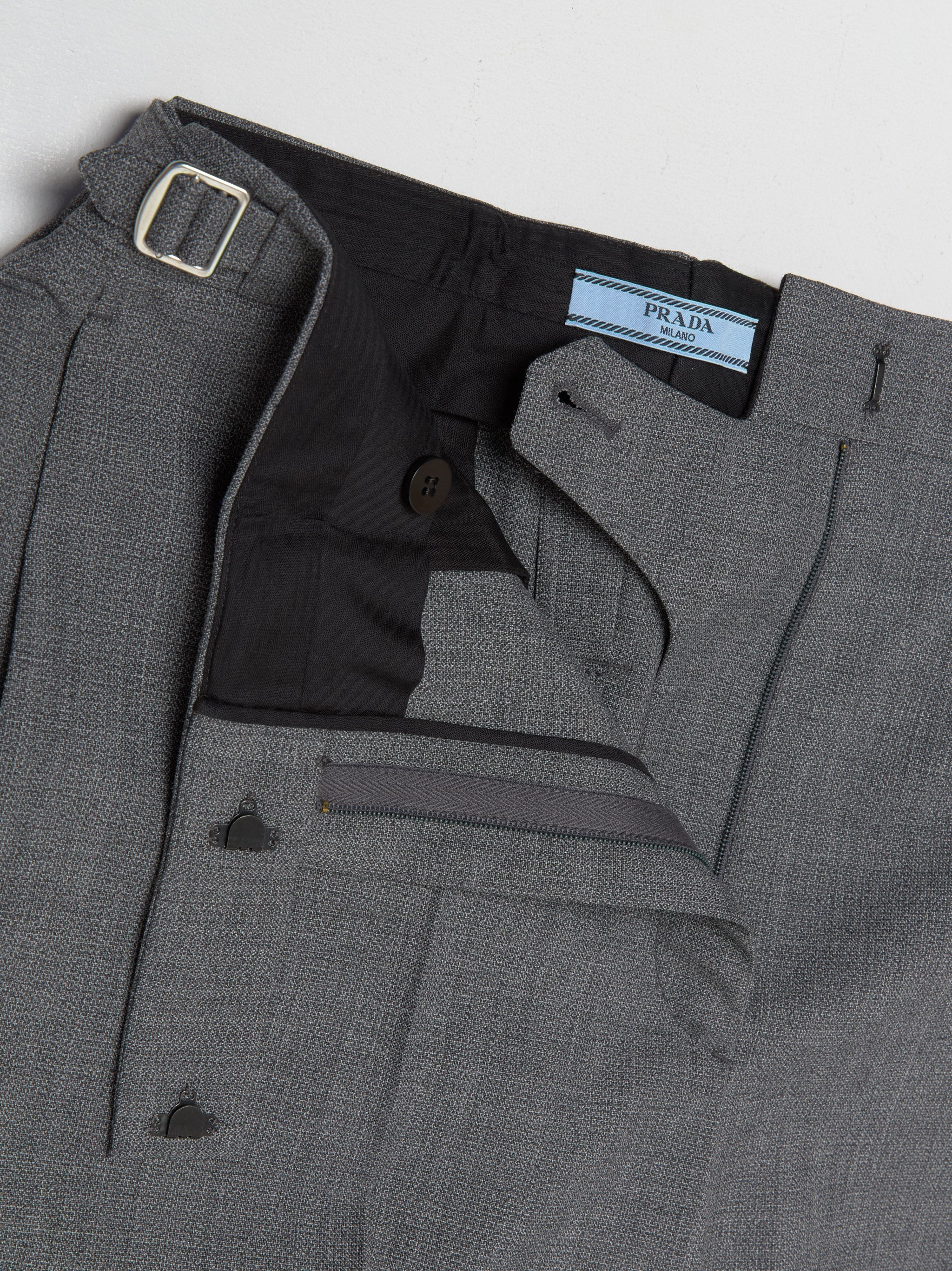 Technical Wool Pants in Grey - Image 5