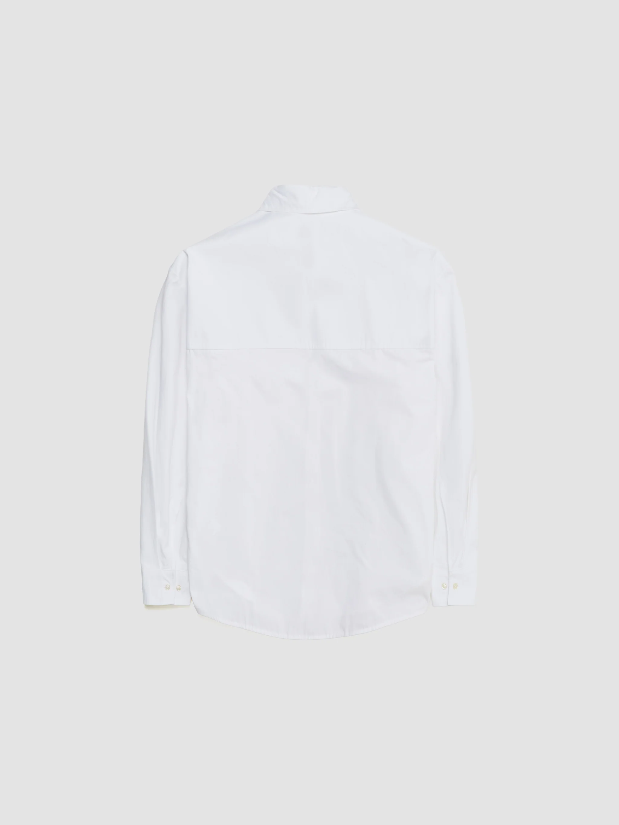 Trino Shirt in White Fine Poplin - Image 4