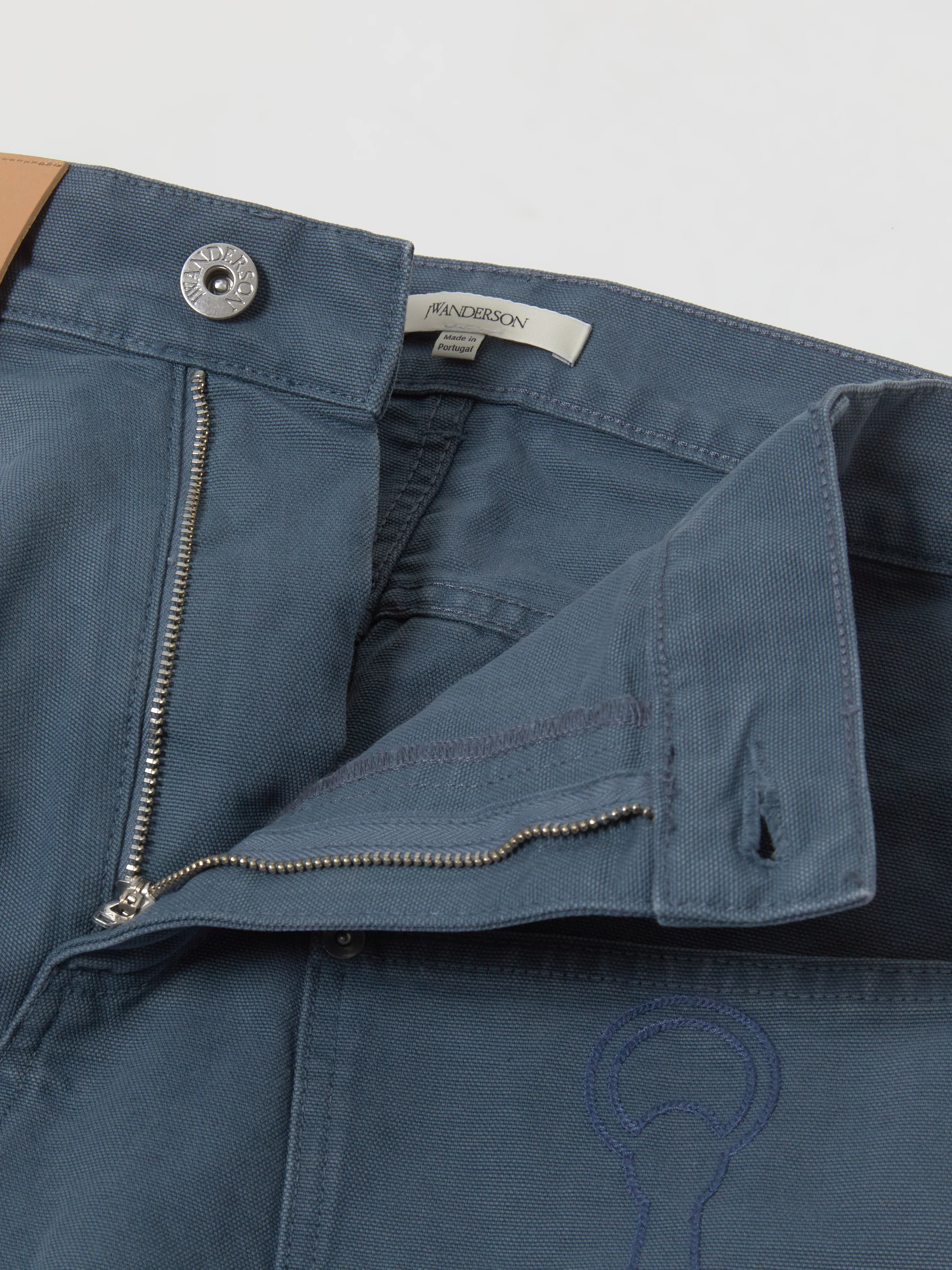 Twisted Workwear Trousers in Steel Blue - Image 5