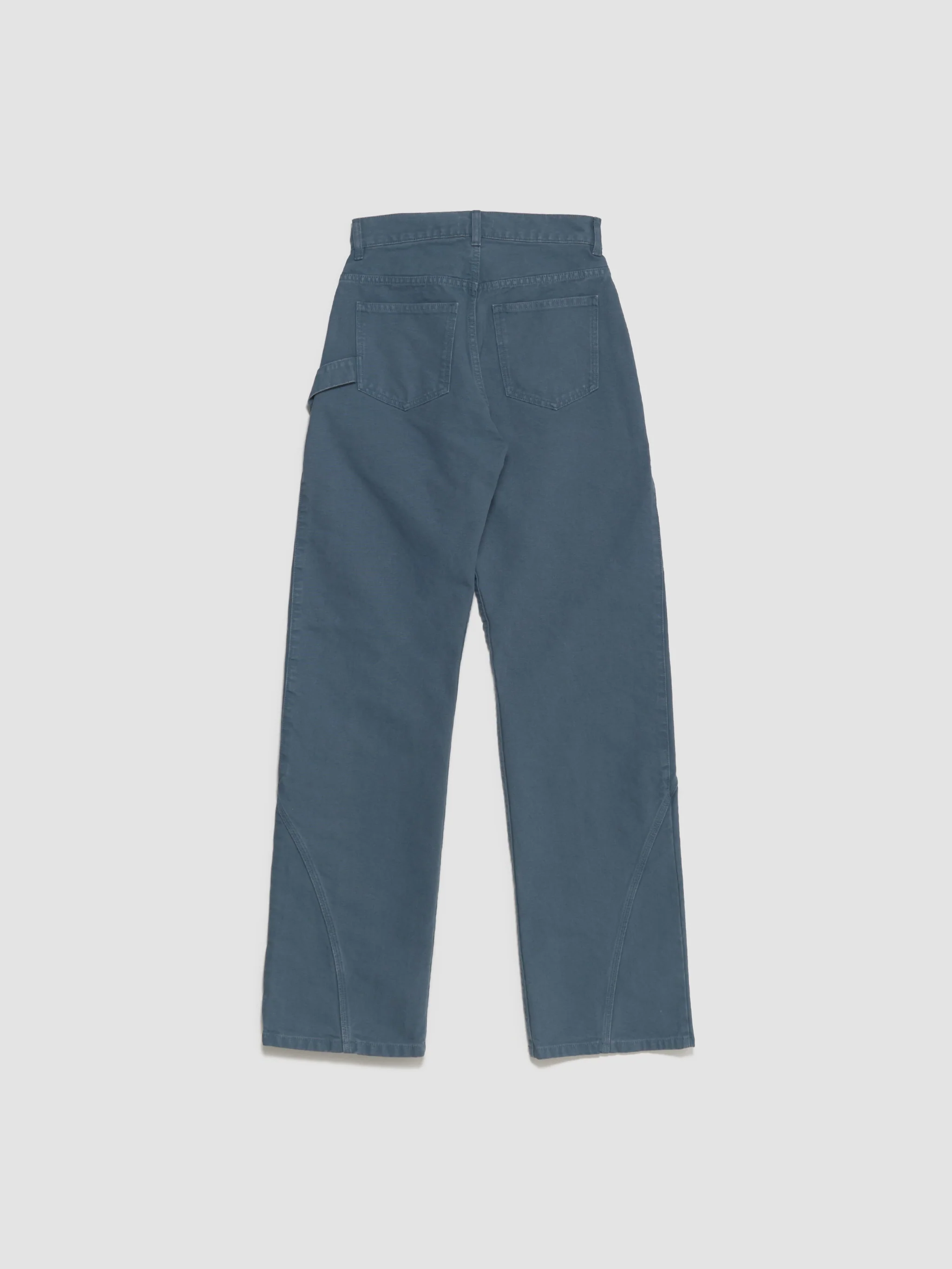 Twisted Workwear Trousers in Steel Blue - Image 7