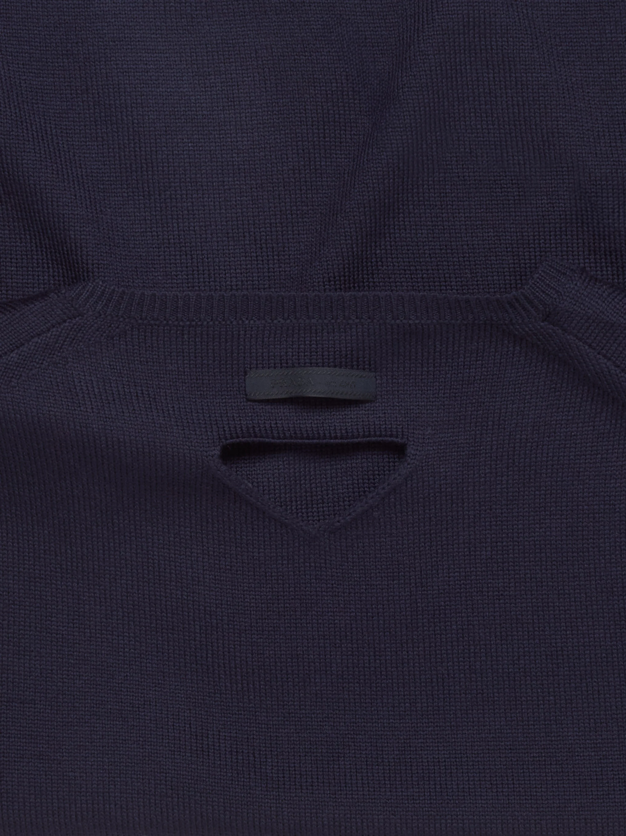 V-Neck Wool Sweater in Blue - Image 5