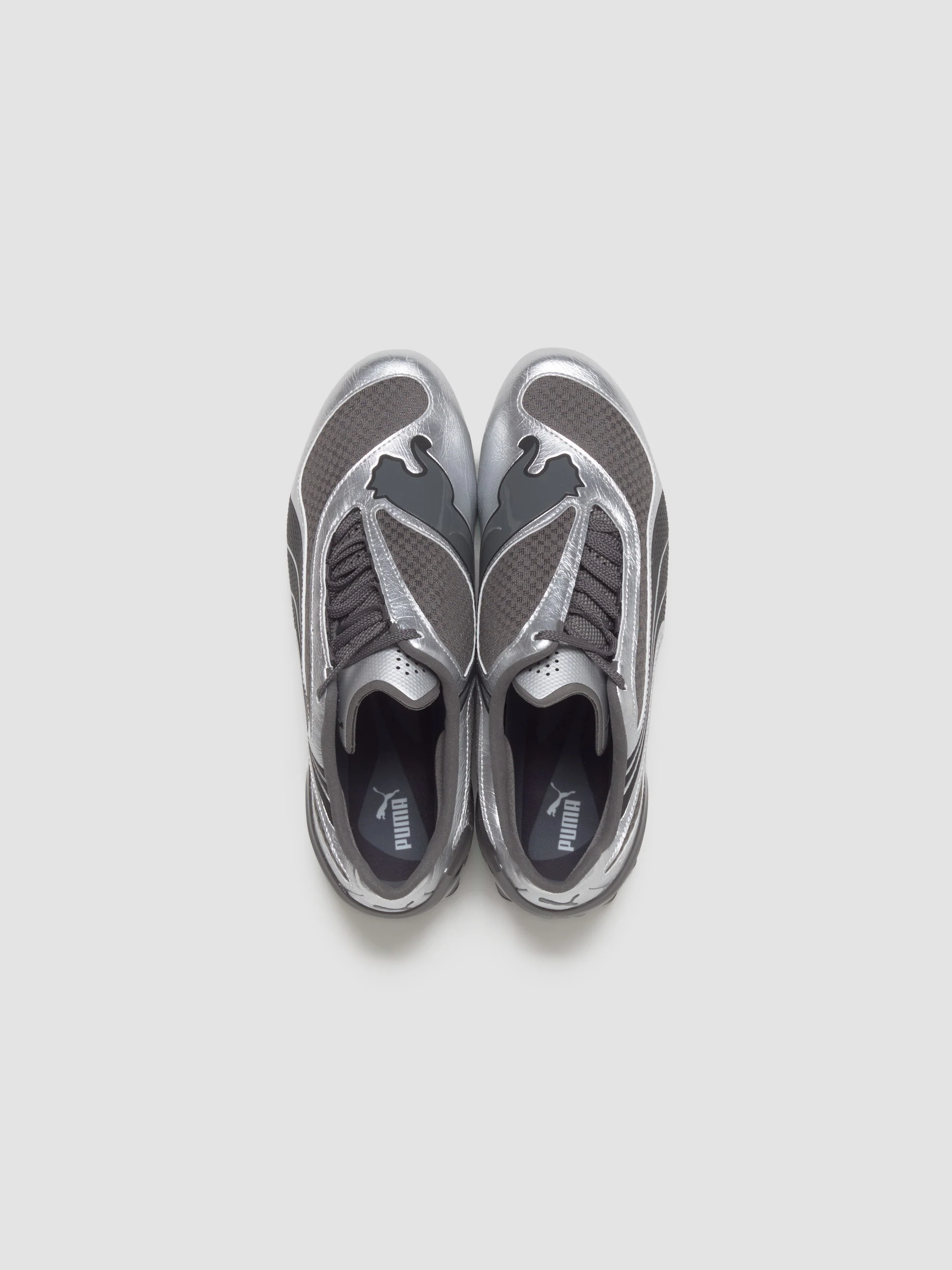 V-S1 Metallic Sneaker in Gray & Black - Image 4