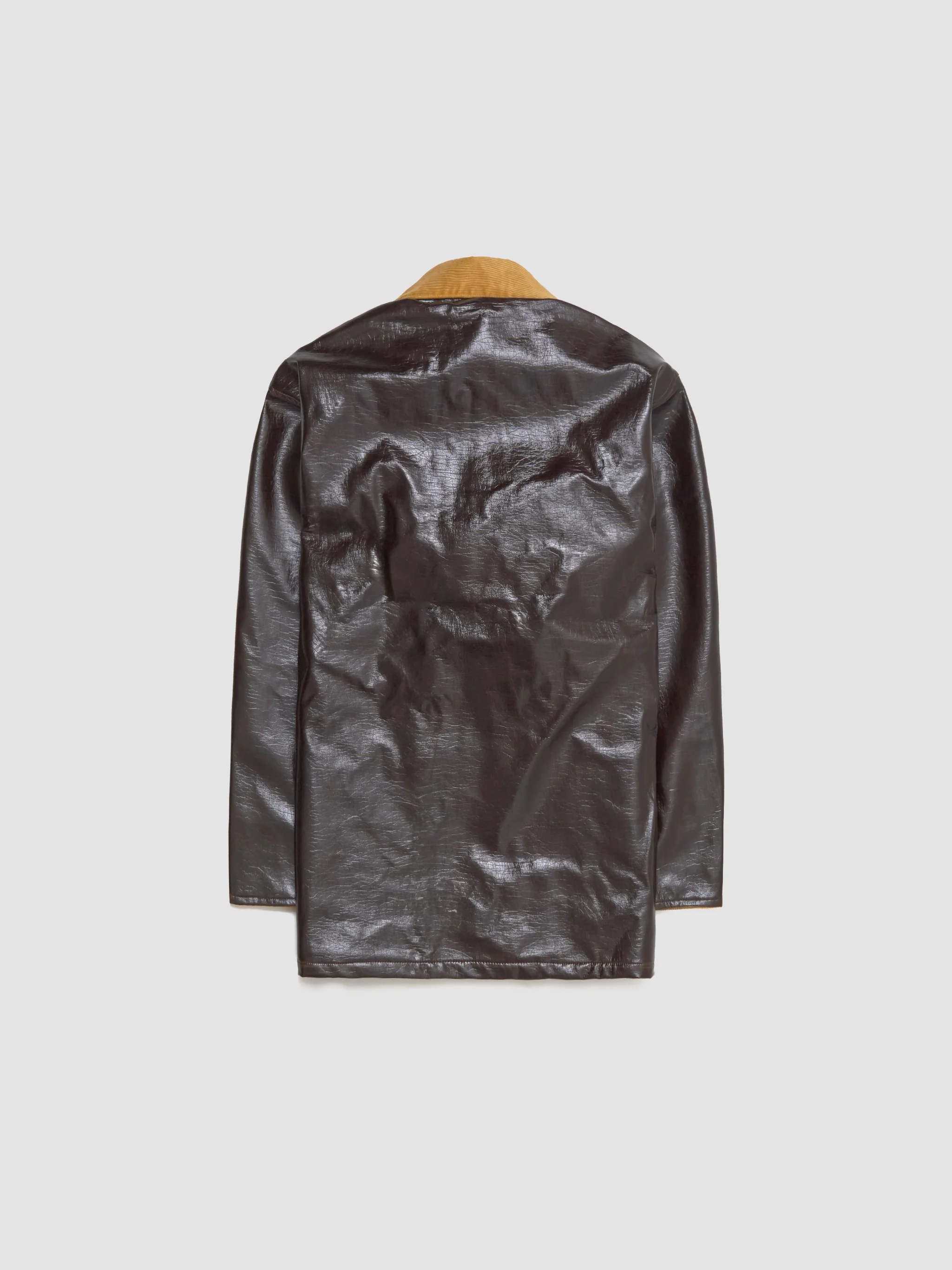 Vinyl Leisure Jacket in Brown - Image 4