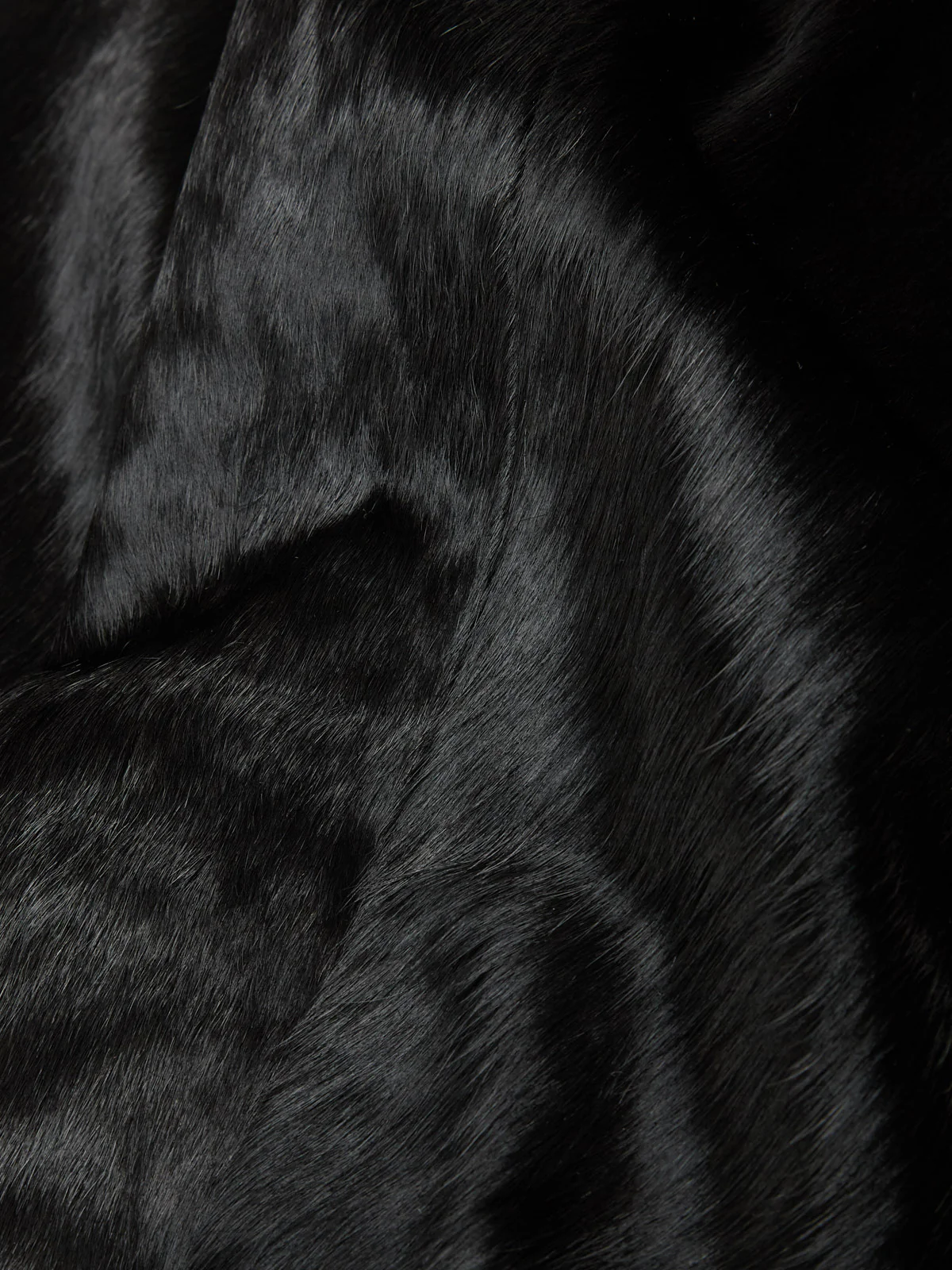 Wide Twist Cow Hide Pants in Black - Image 3