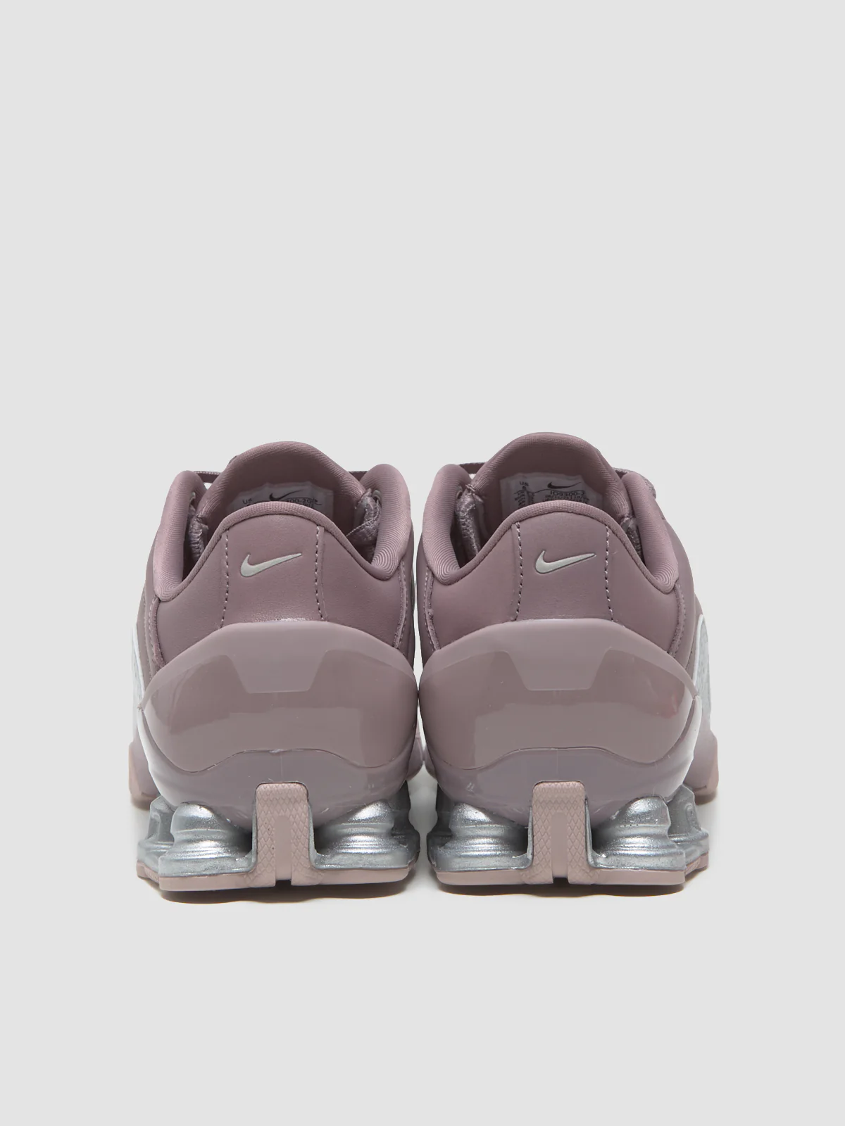 WMNS Total 90 Shox Magia Sneaker in Taupe Grey & Metallic Silver - Image 4