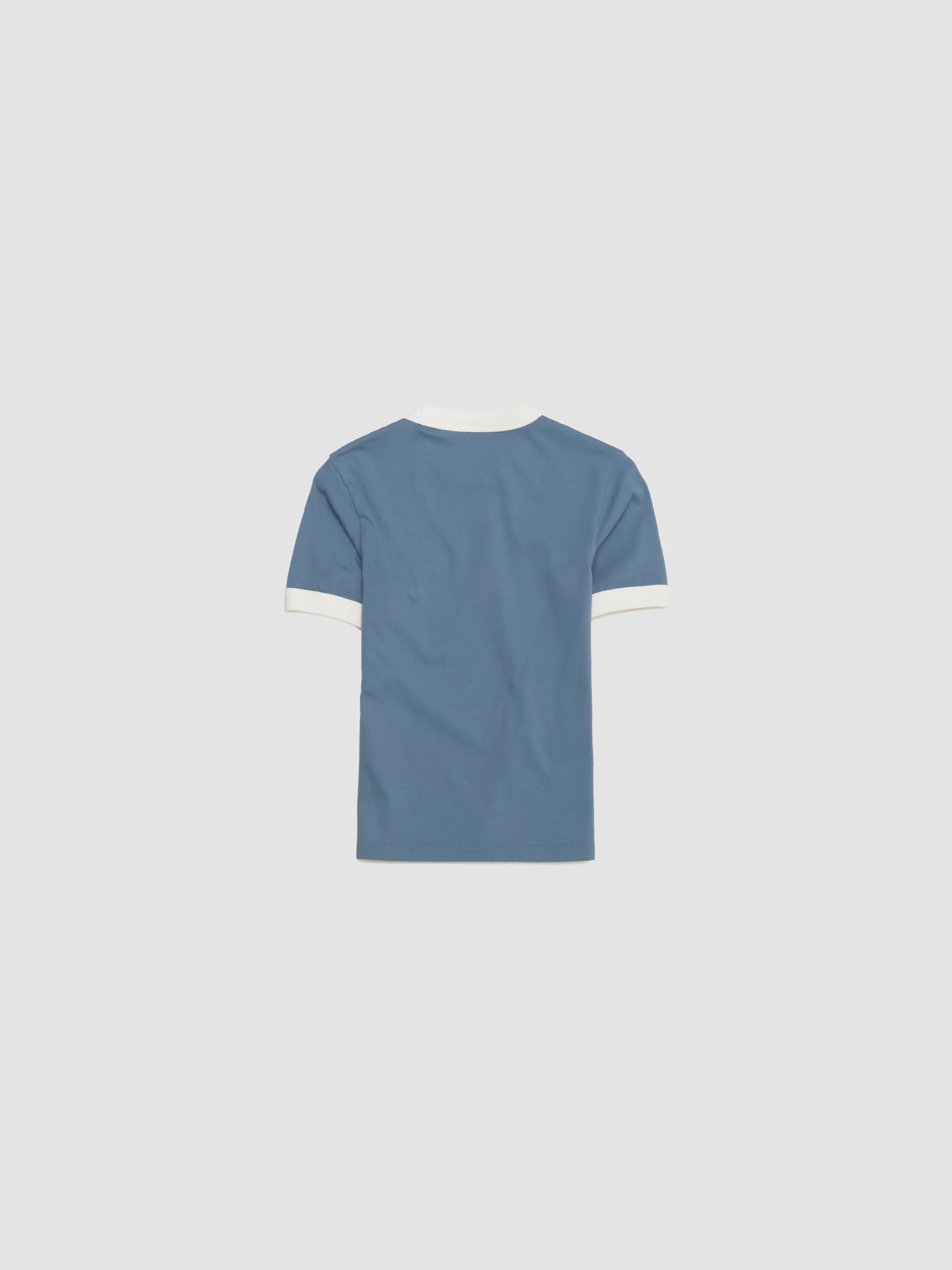 Women's Short Sleeve Reminiscing Ringer T-Shirt in Blue - Image 3