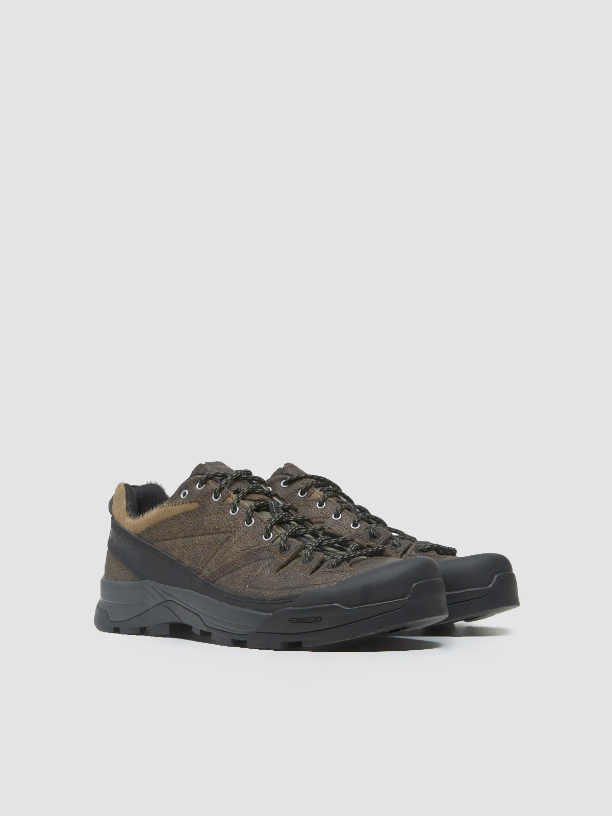 X-ALP LOW DISTRESSED LTR Sneaker in Dark Earth - Image 3