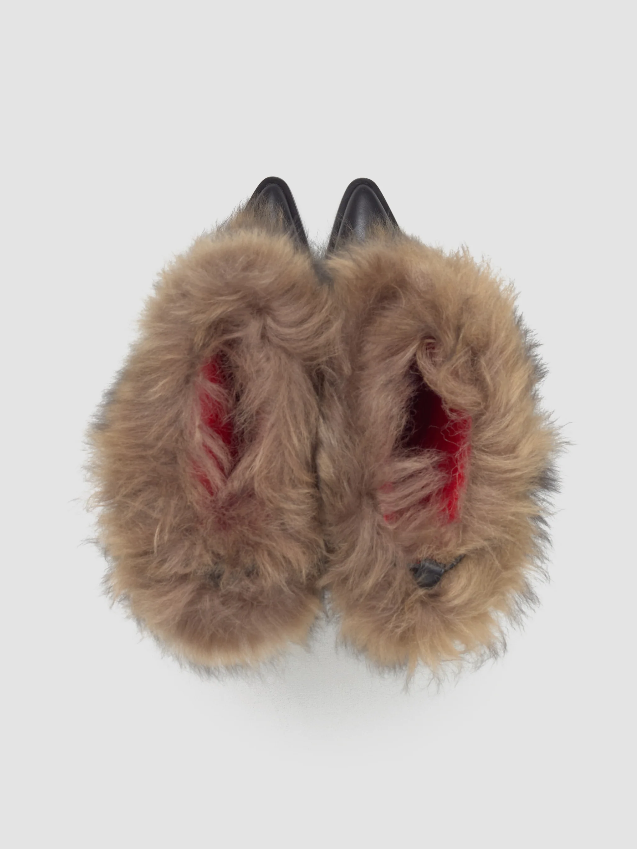 x Ambush Women's Fur Heel in Brown - Image 3