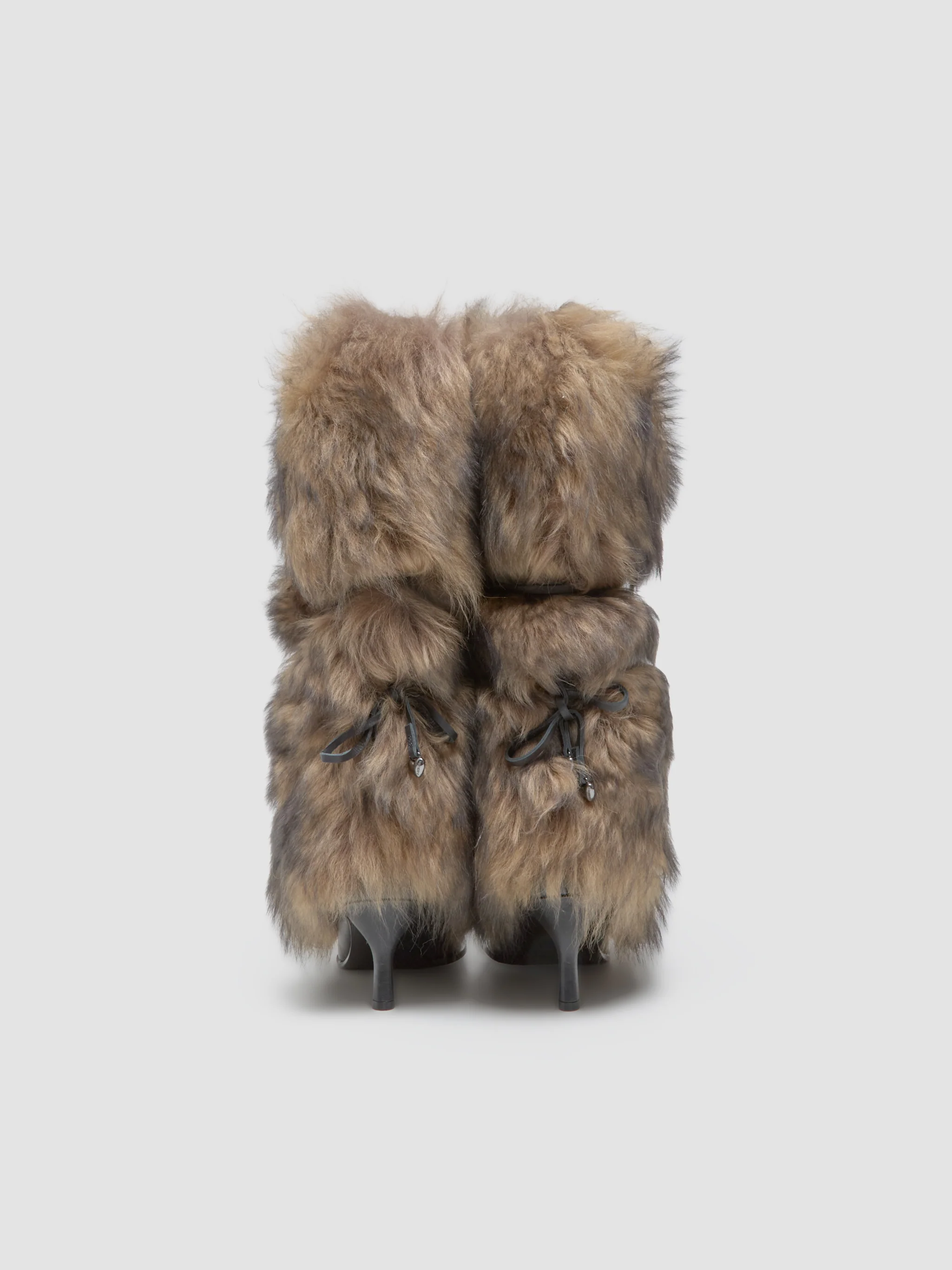 x Ambush Women's Fur Heel in Brown - Image 4