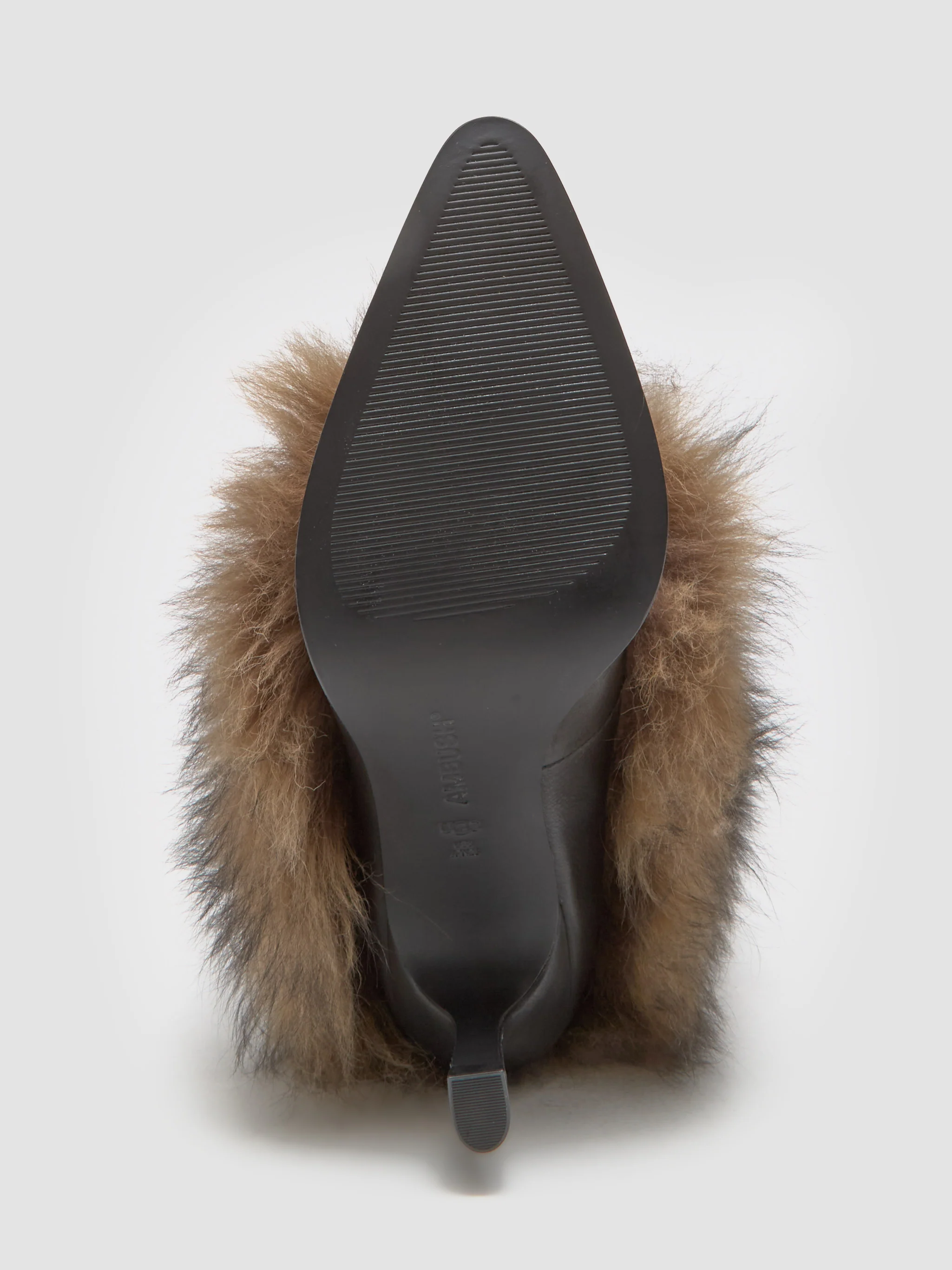 x Ambush Women's Fur Heel in Brown - Image 5